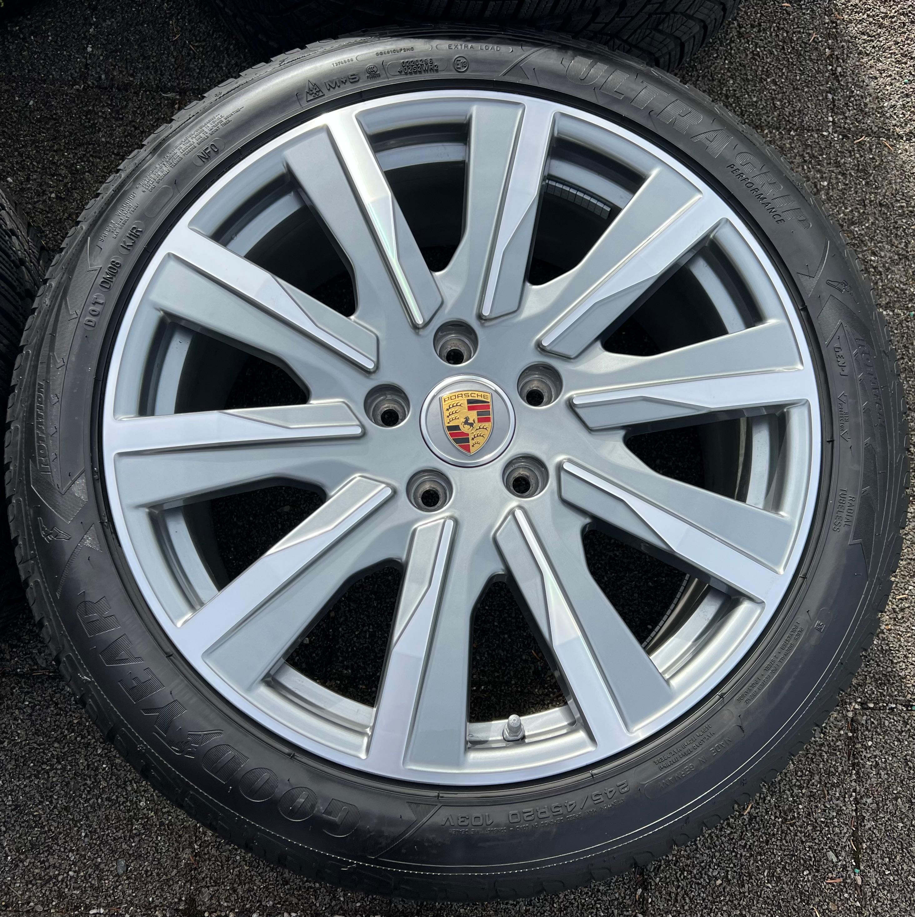 4 ORIGINAL 20" ALU WINTERRÄDER PORSCHE TAYCAN TEQUIPMENT RDKS FREIHAUS
