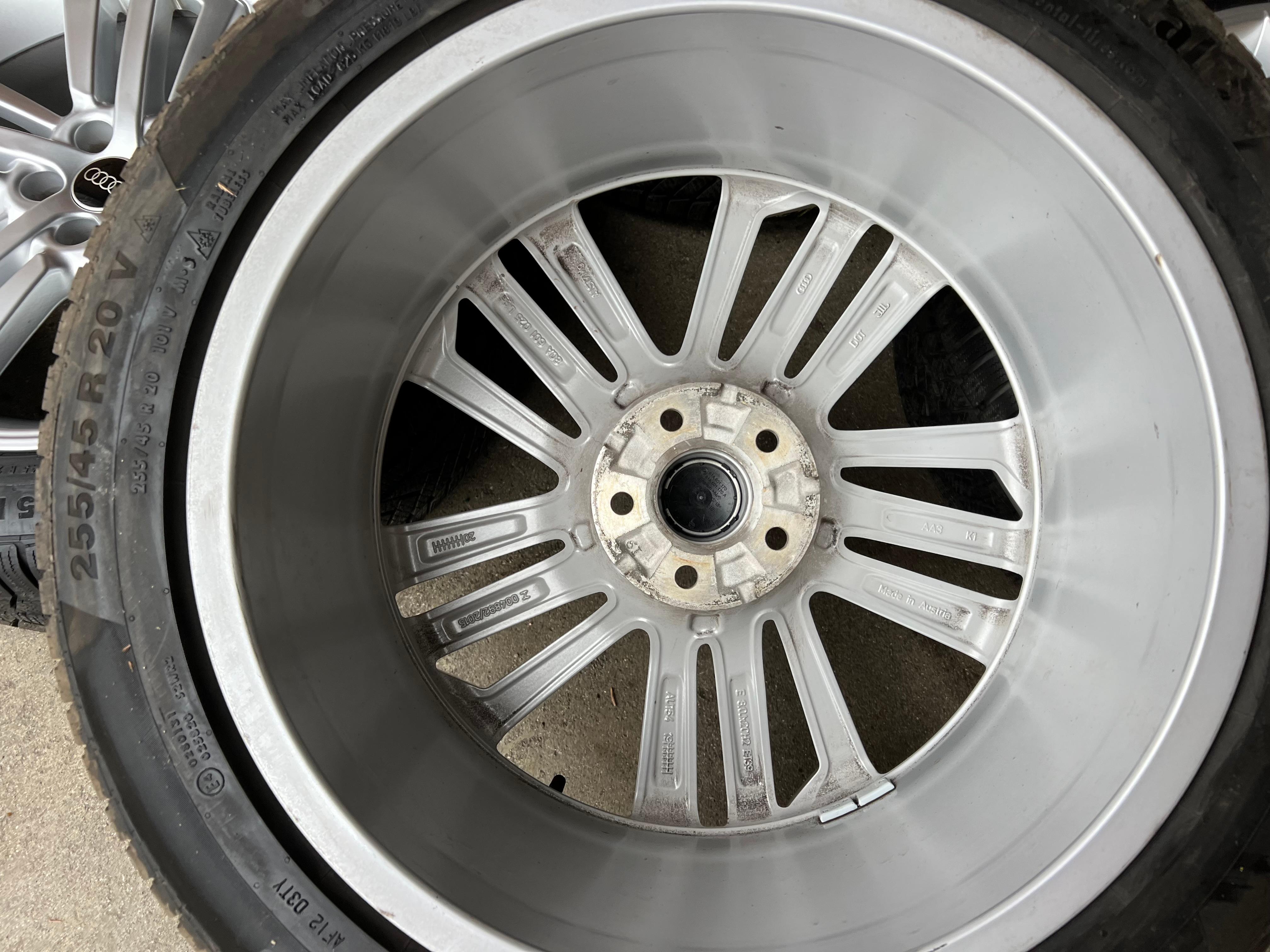 4 JANTES HIVER EN ALUMINIUM D’ORIGINE 20" AUDI Q5 SQ5 FY 80A601025L 255/45R20 101V CONTINENTAL