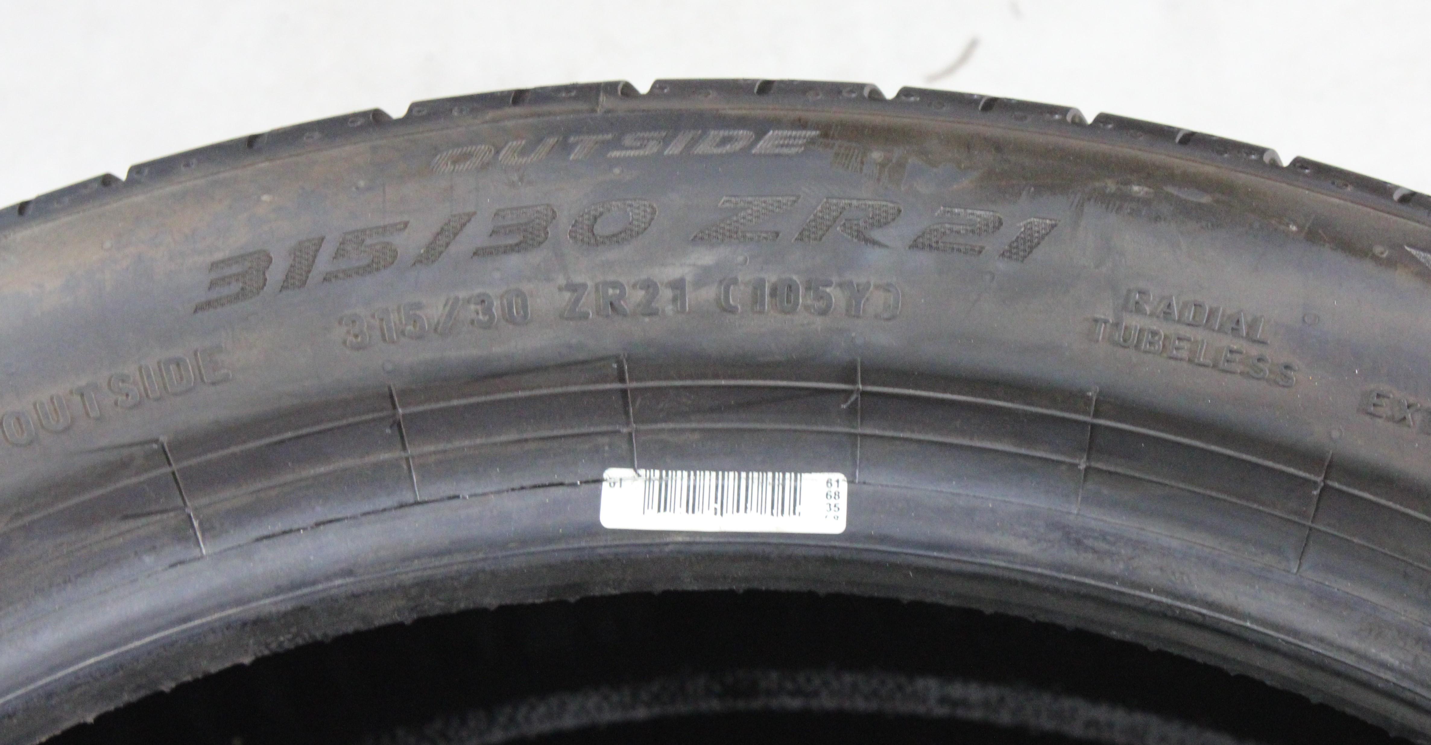 1 x 315/30R21 105Y Sommerreifen Pirelli Pzero R NA2 5,5mm 2025 XL