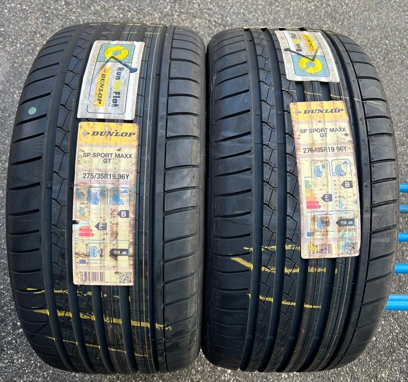 2 x 275/35R19 96Y zomerbanden Dunlop Sport Maxx GT Runflat NIEUW 2012 *.