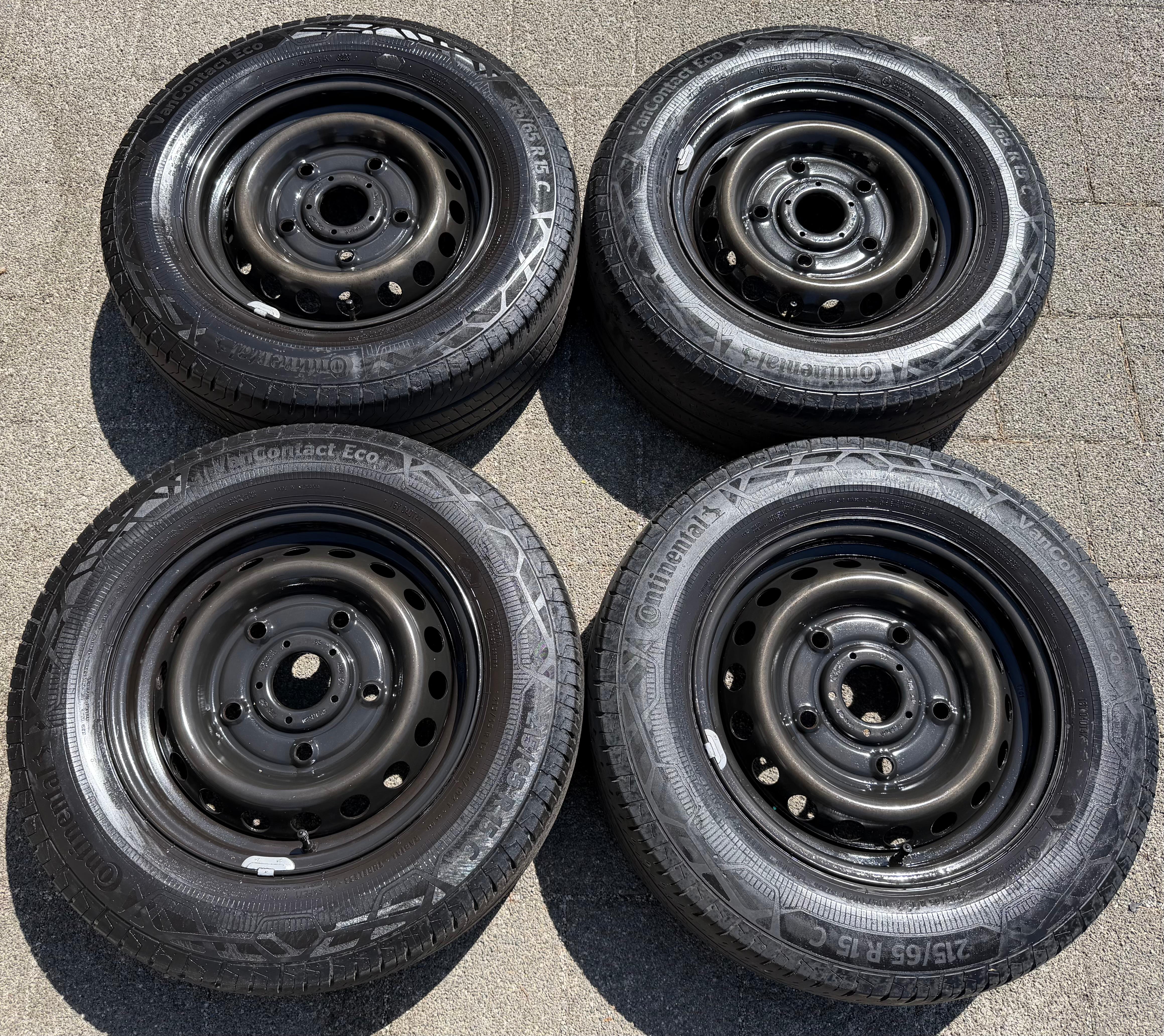 4 cerchi in acciaio da 15" per Ford Transit Tourneo Custom 6,5x15 ET60 5x160 BK21-1007-AA
