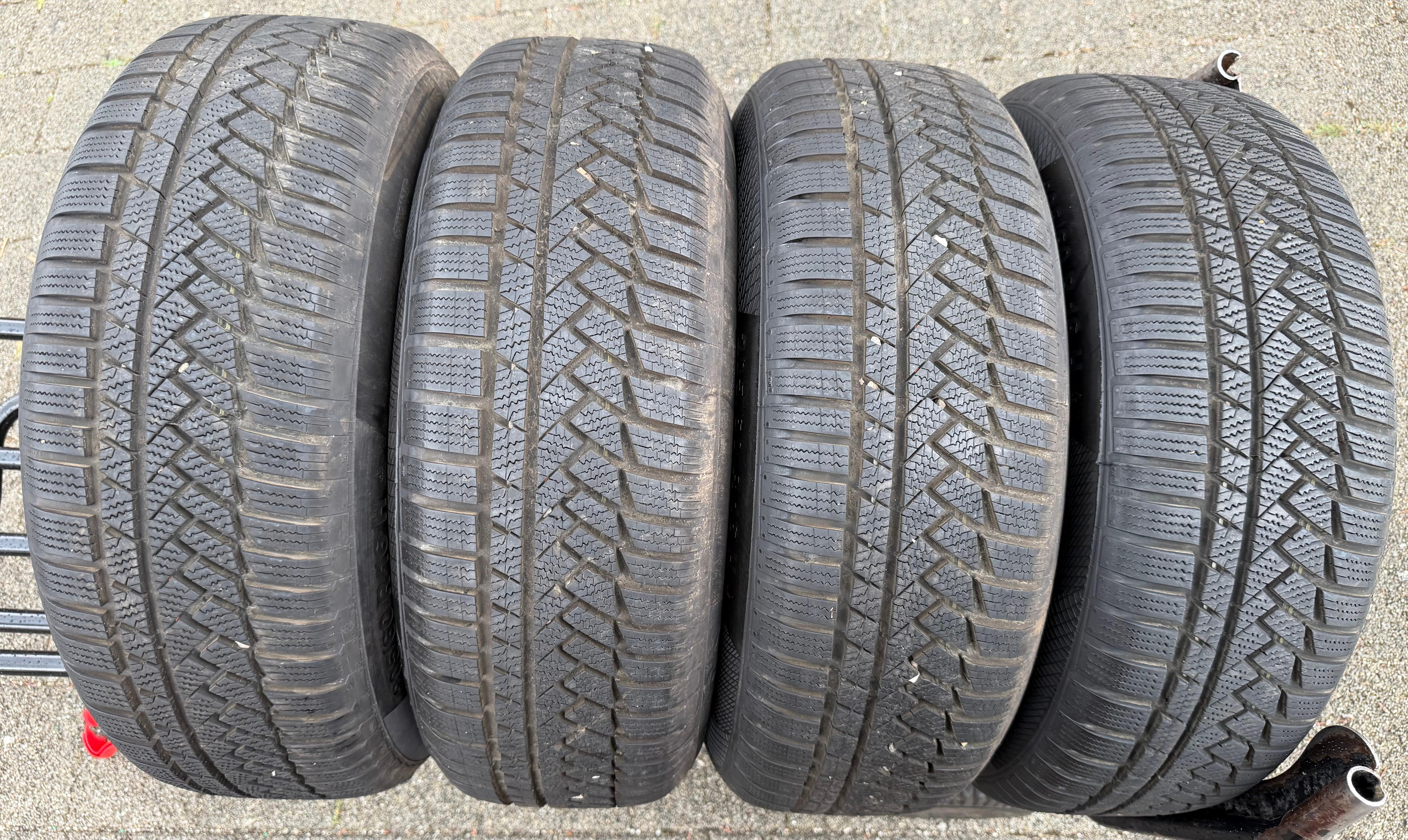4 ruedas de aleación originales de invierno para Audi A4 B9 8W 205/60R16 92H 8W0601025 Continental