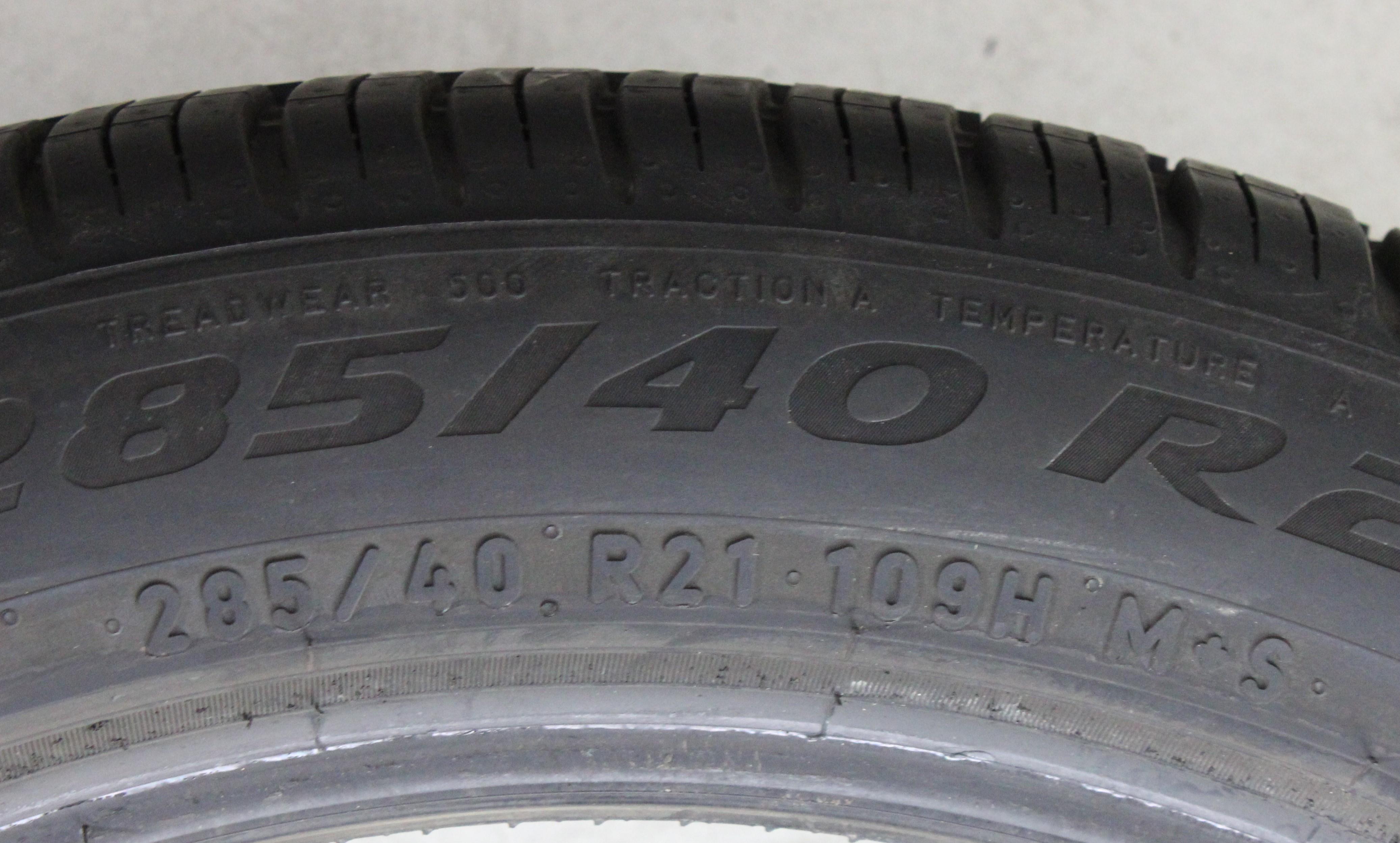 4 x 285/40R21 109H Ganzjahresreifen Pirelli Scorpion Zero All Season AO Volles Profil 2019