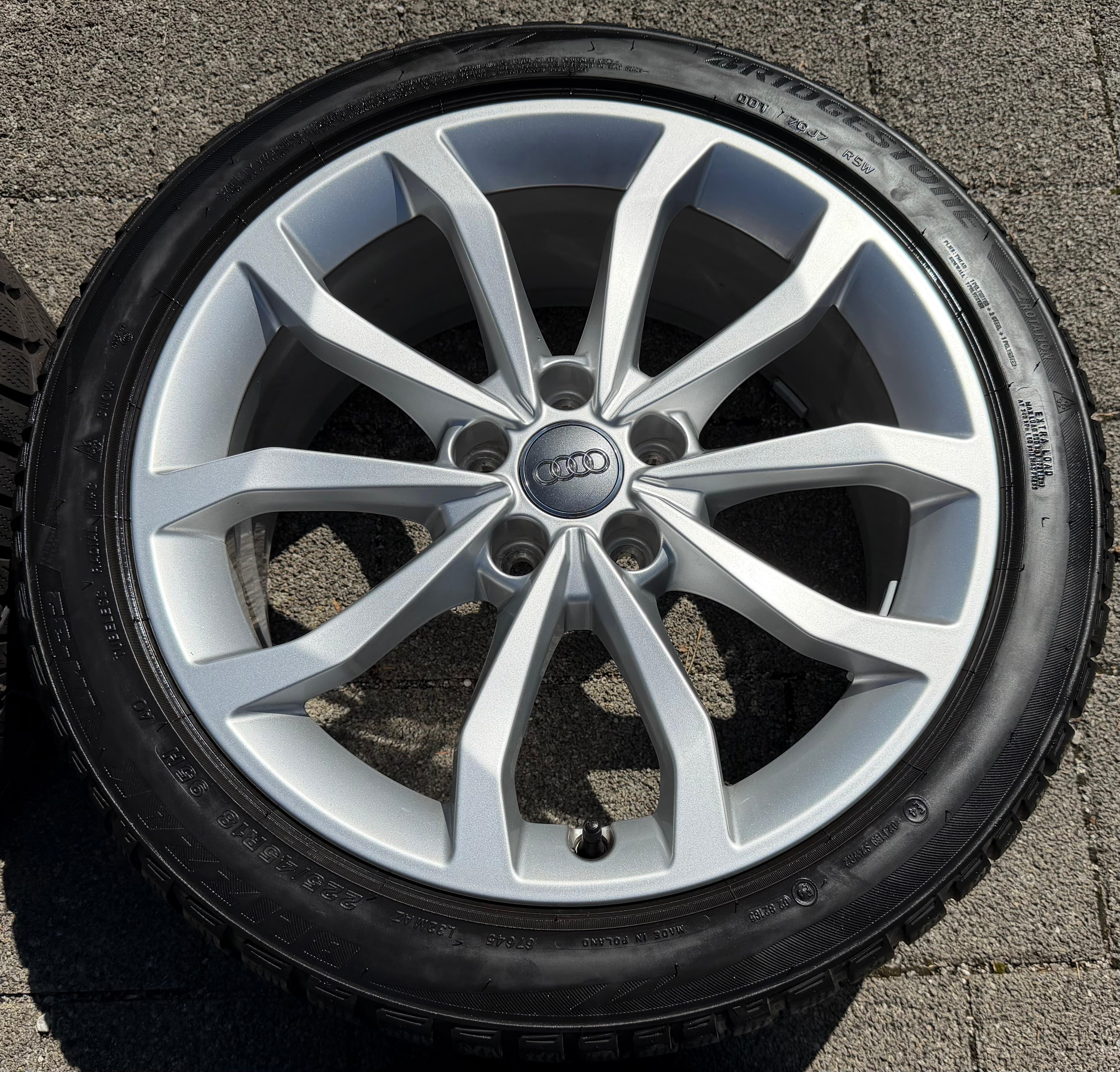 4 Original 18" Alu Winterräder Audi A4 S4 8W 8W0601025ED 225/45R18 95H Bridgestone