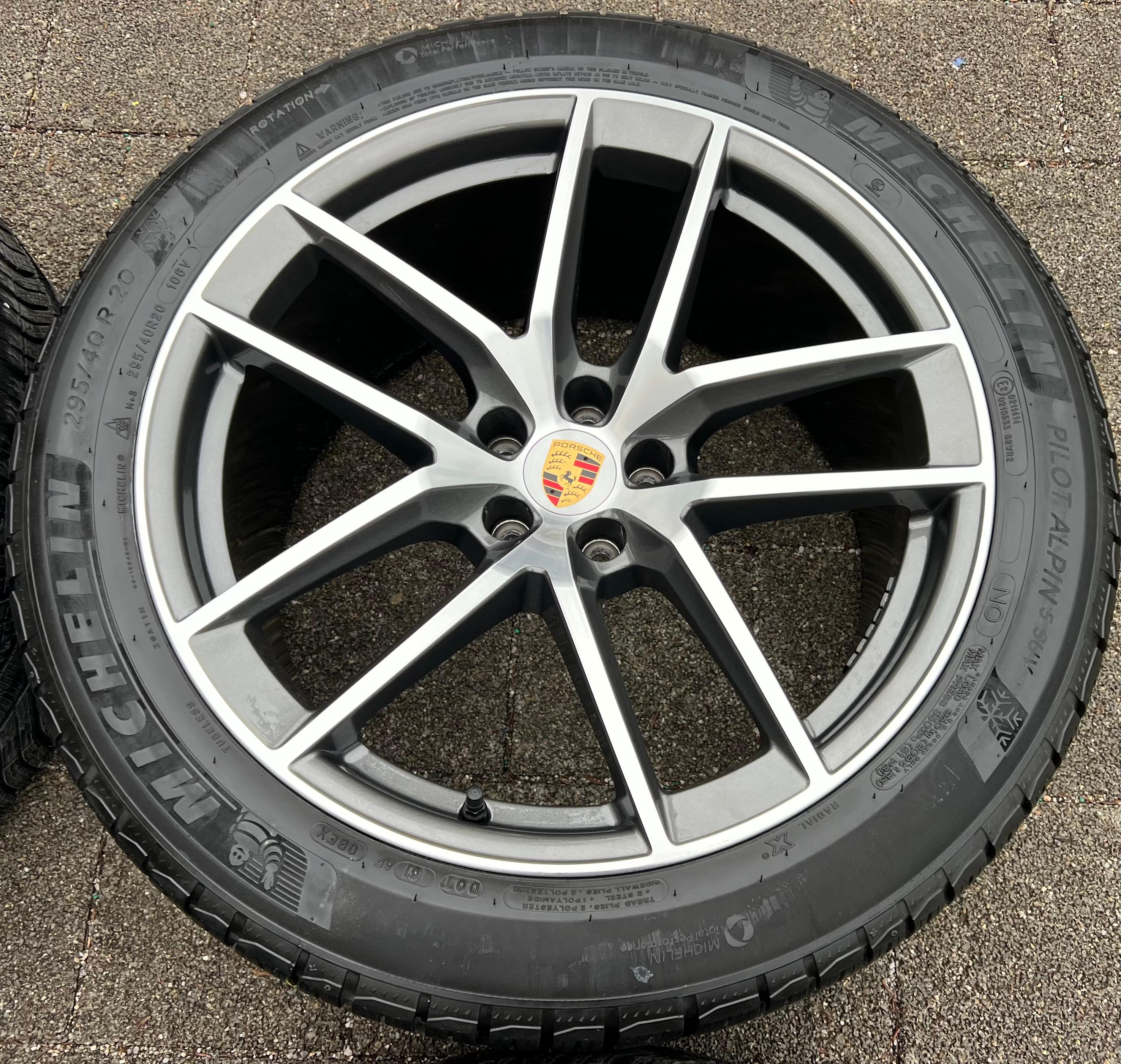 4 ORIGINAL 20" ALU WINTERRÄDER PORSCHE MACAN 265/45R20 104V 295/40R20 106V RDKS