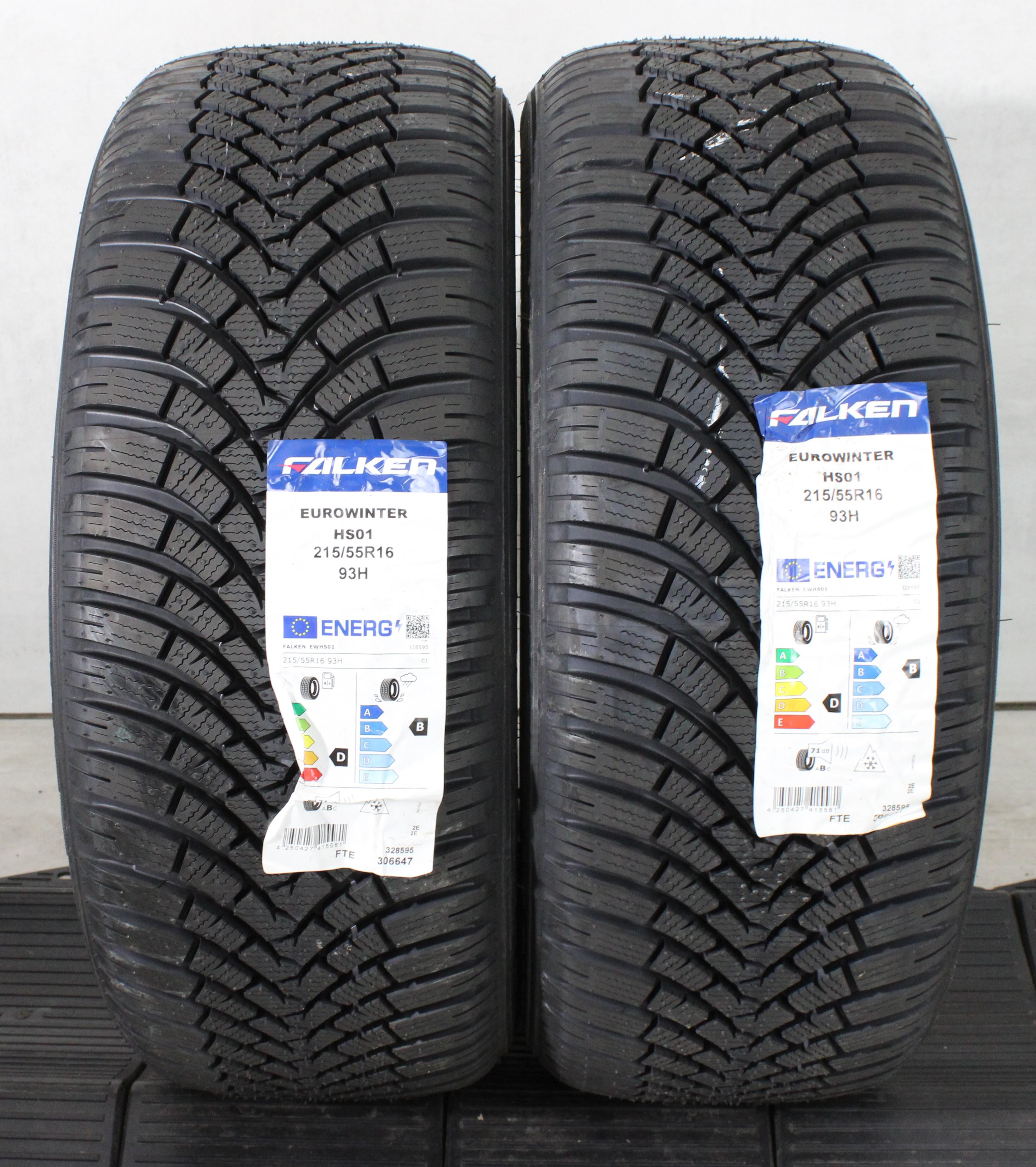2 x 215/55R16 93H Winterreifen Falken Eurowinter HS01 2022 NEU