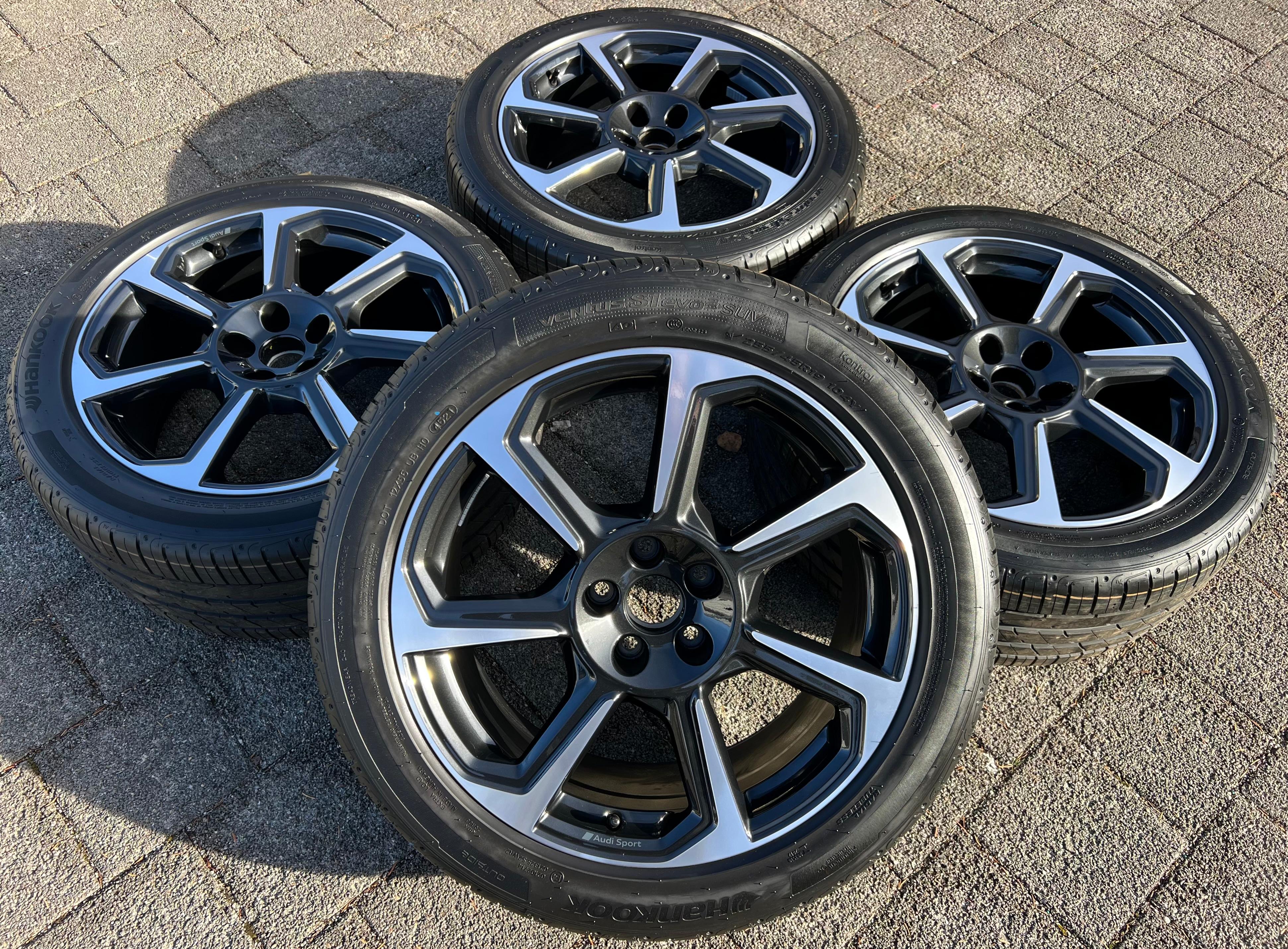 4 jantes d'été en aluminium d'origine 19 pouces pour Audi Q3 F3B 83A 83A601025D 255/45R19 104Y