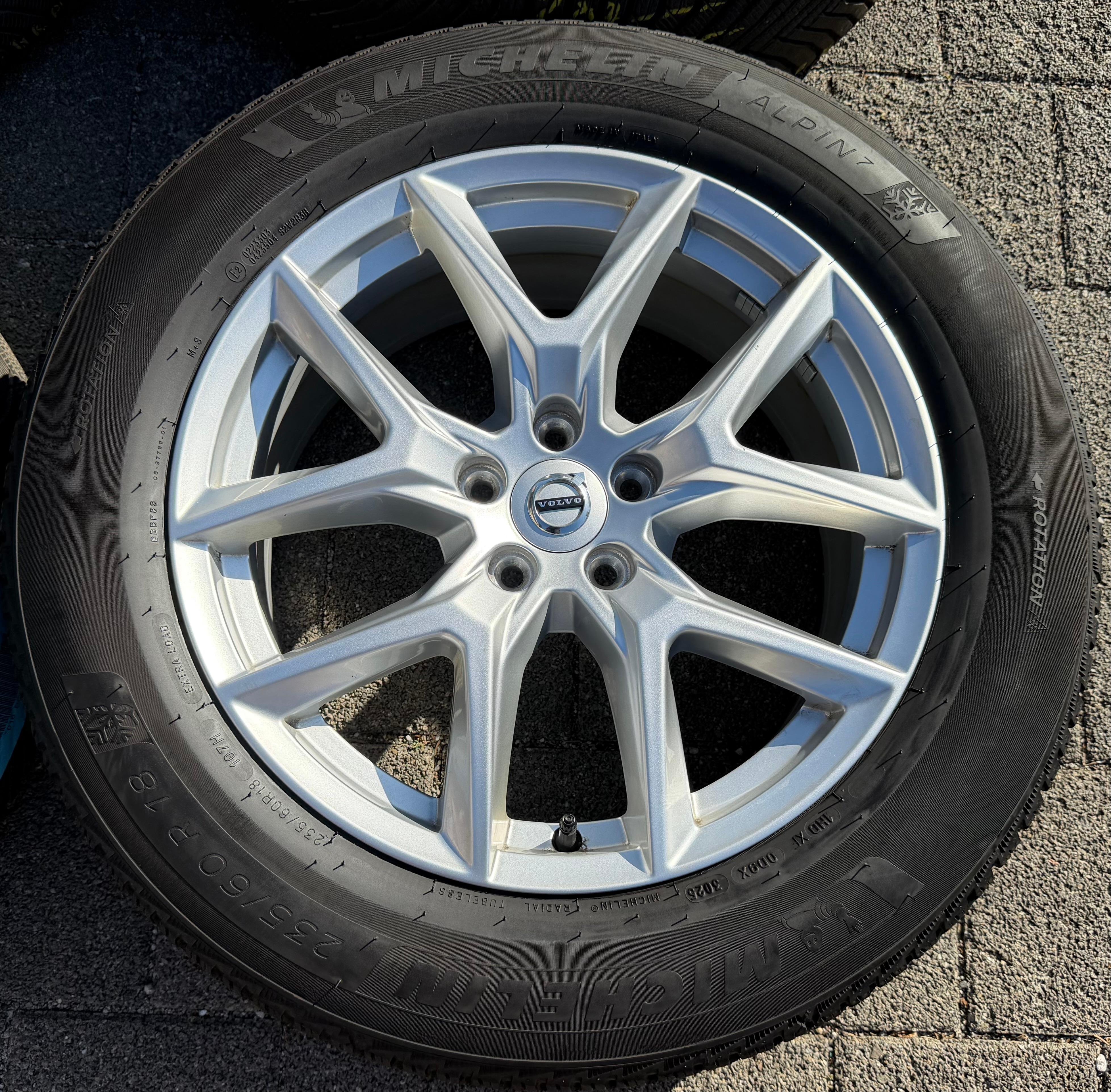 4 Original 18" Alu Winterräder Volvo XC60 II 31423851 235/60R18 107H Michelin 2025
