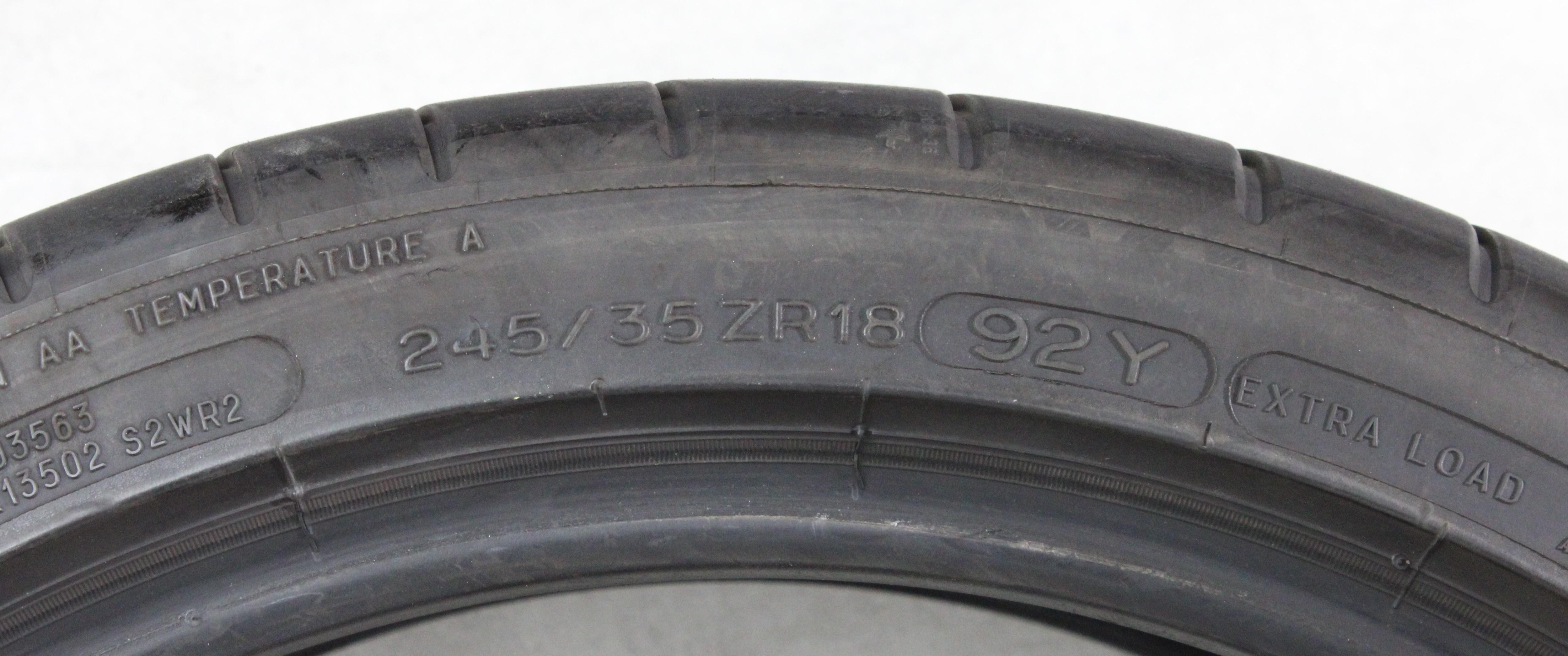 1 x 245/35R18 92Y Sommerreifen Michelin Pilot Super Sport * 5-5,5mm 2022 XL