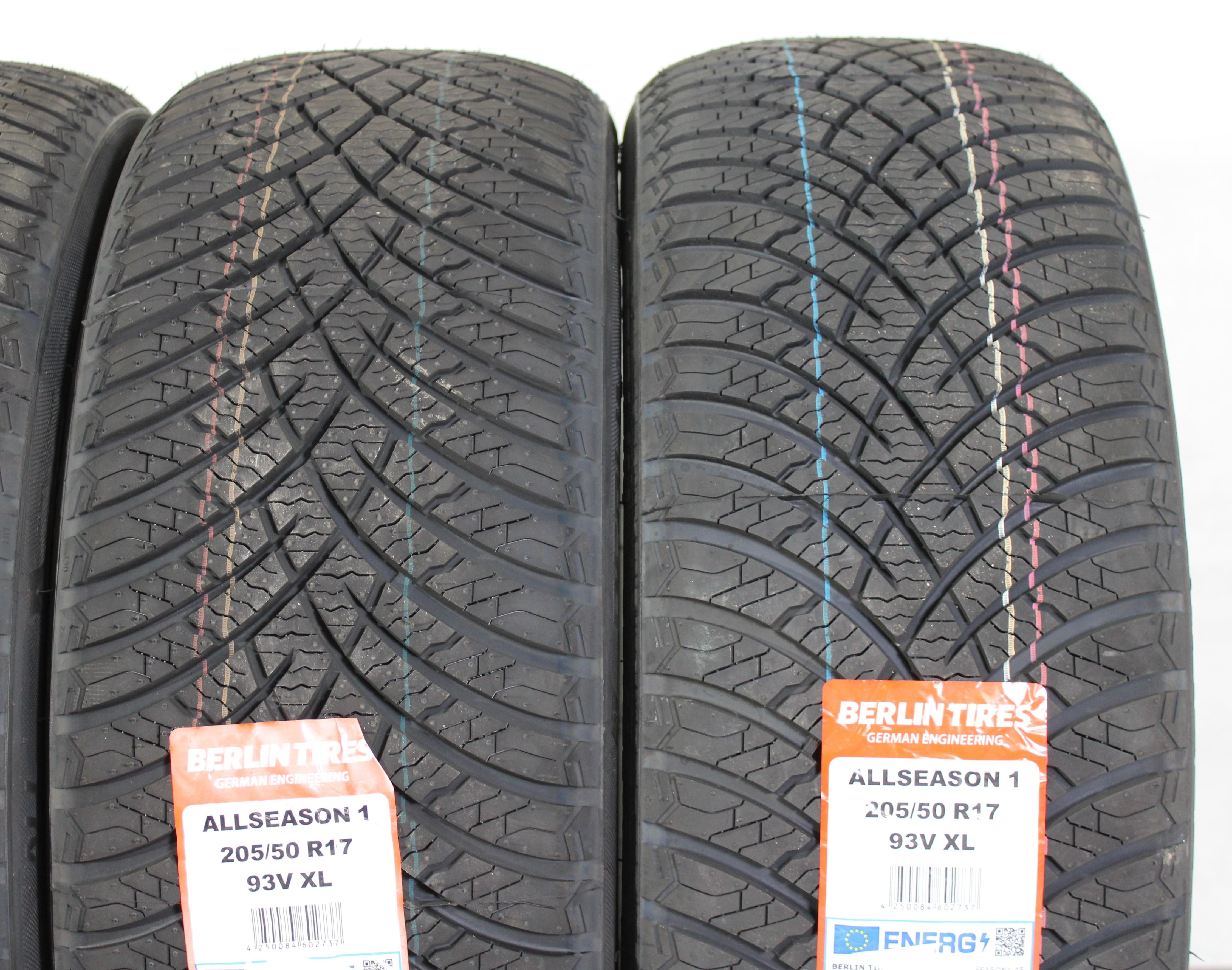 4 x 205/50R17 93V neumáticos para todas las estaciones Berlin Tires All Season 1 2024 NUEVO