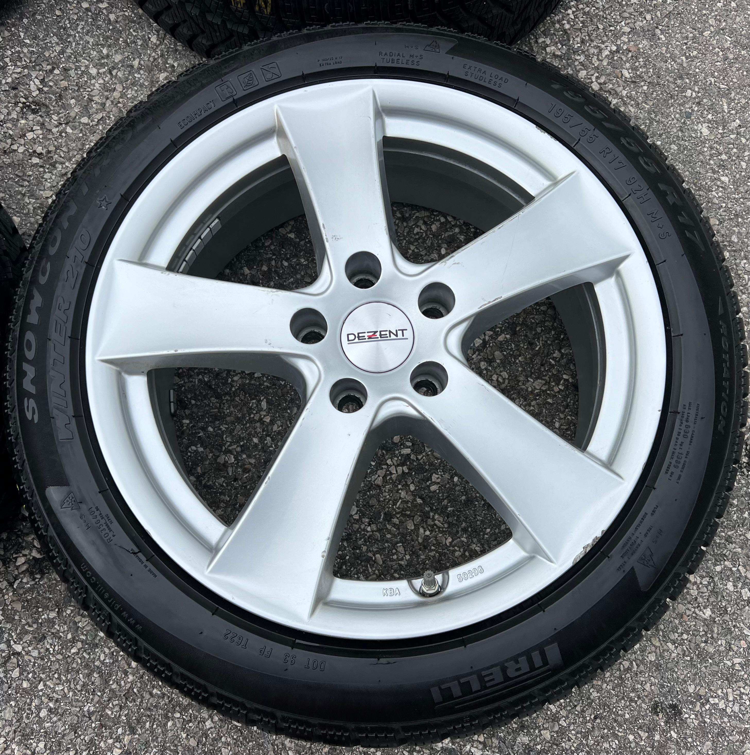4 ROUES D'HIVER ALU 17" BMW SÉRIE 2 ACTIVE TOURER F45 F46 UKL-L 195/55R17 92H