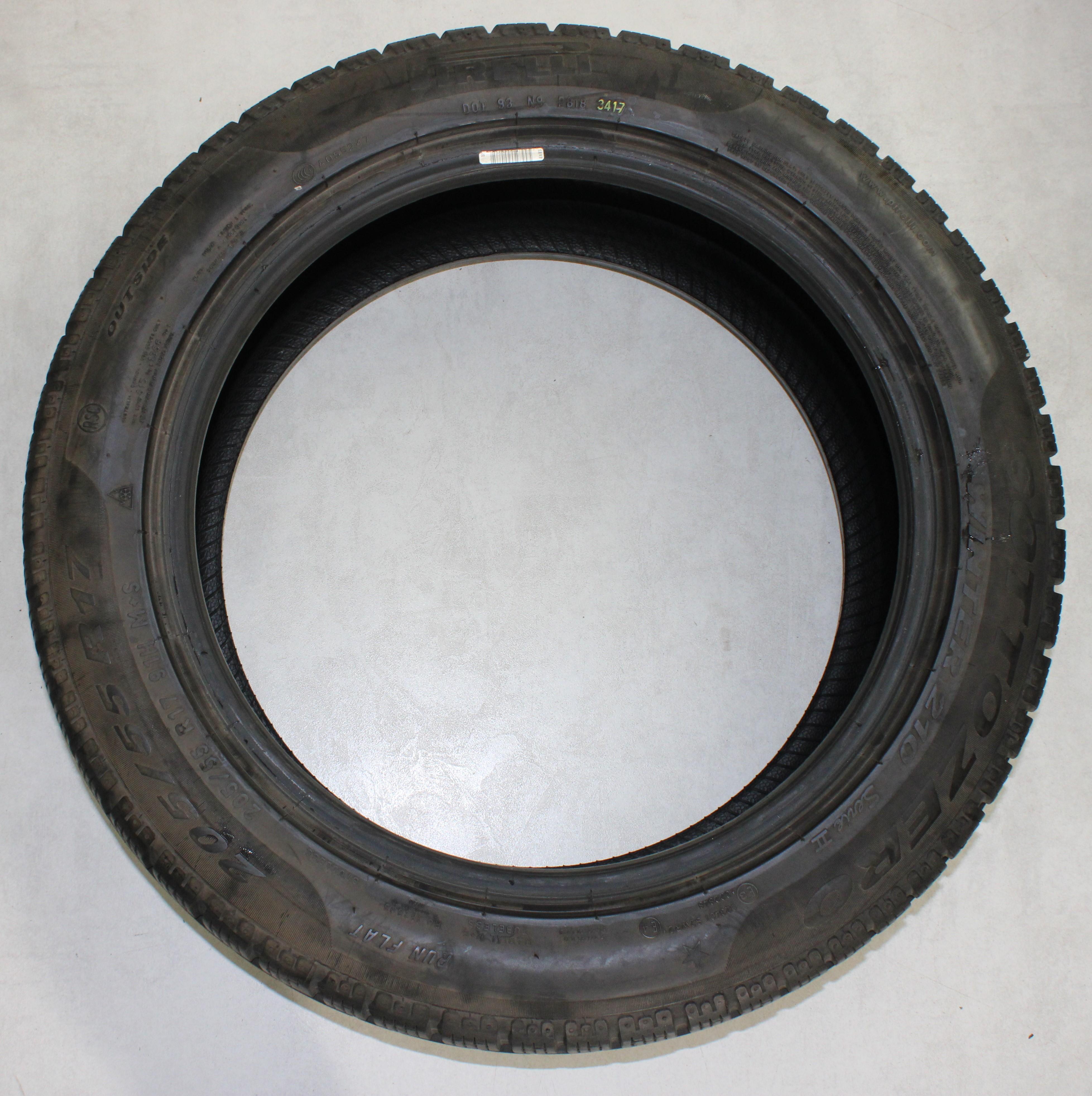 2 x 205/55R17 91H Winterreifen Pirelli Sottozero Winter 210 Serie 2 * Runflat 4,5-5mm 2017
