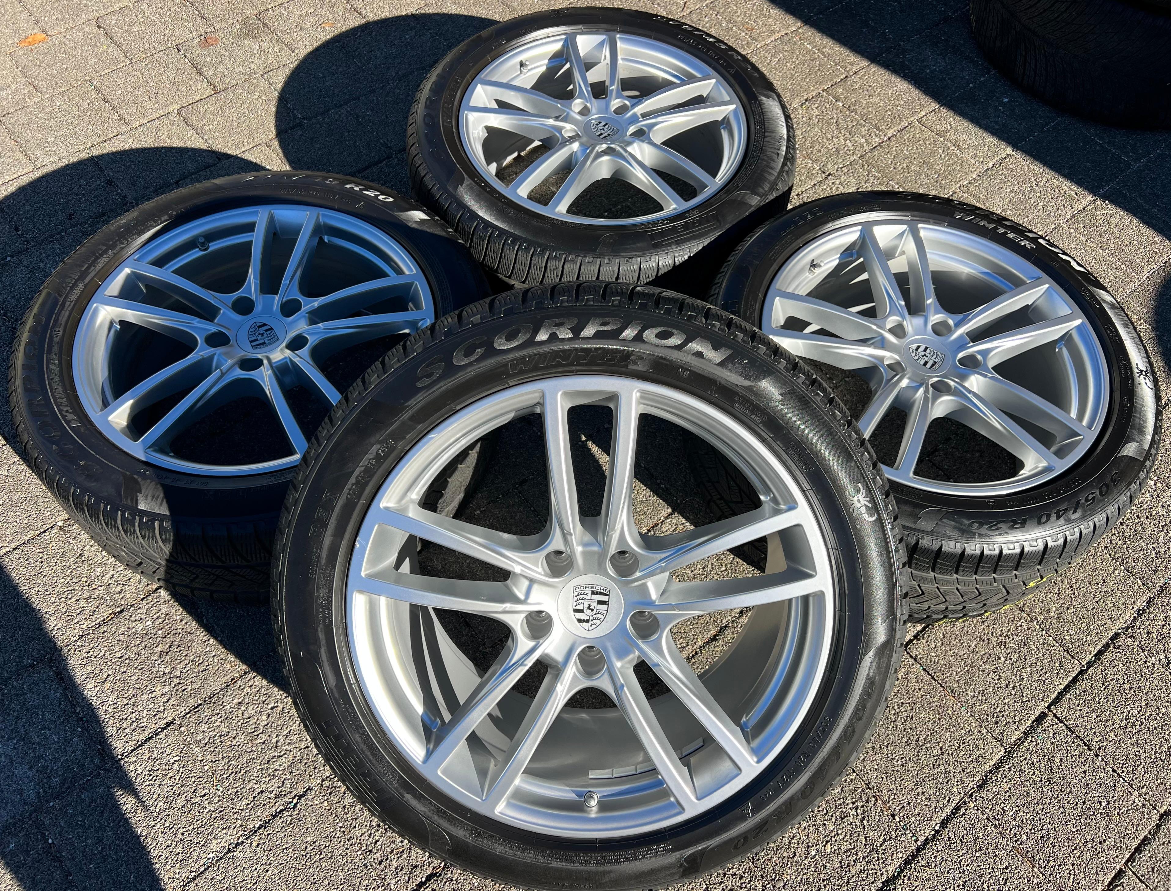 4 ORIGINAL 20" ALU WINTERRÄDER PORSCHE CAYENNE 9YA 9Y0601025F 9Y0601025G RDKS