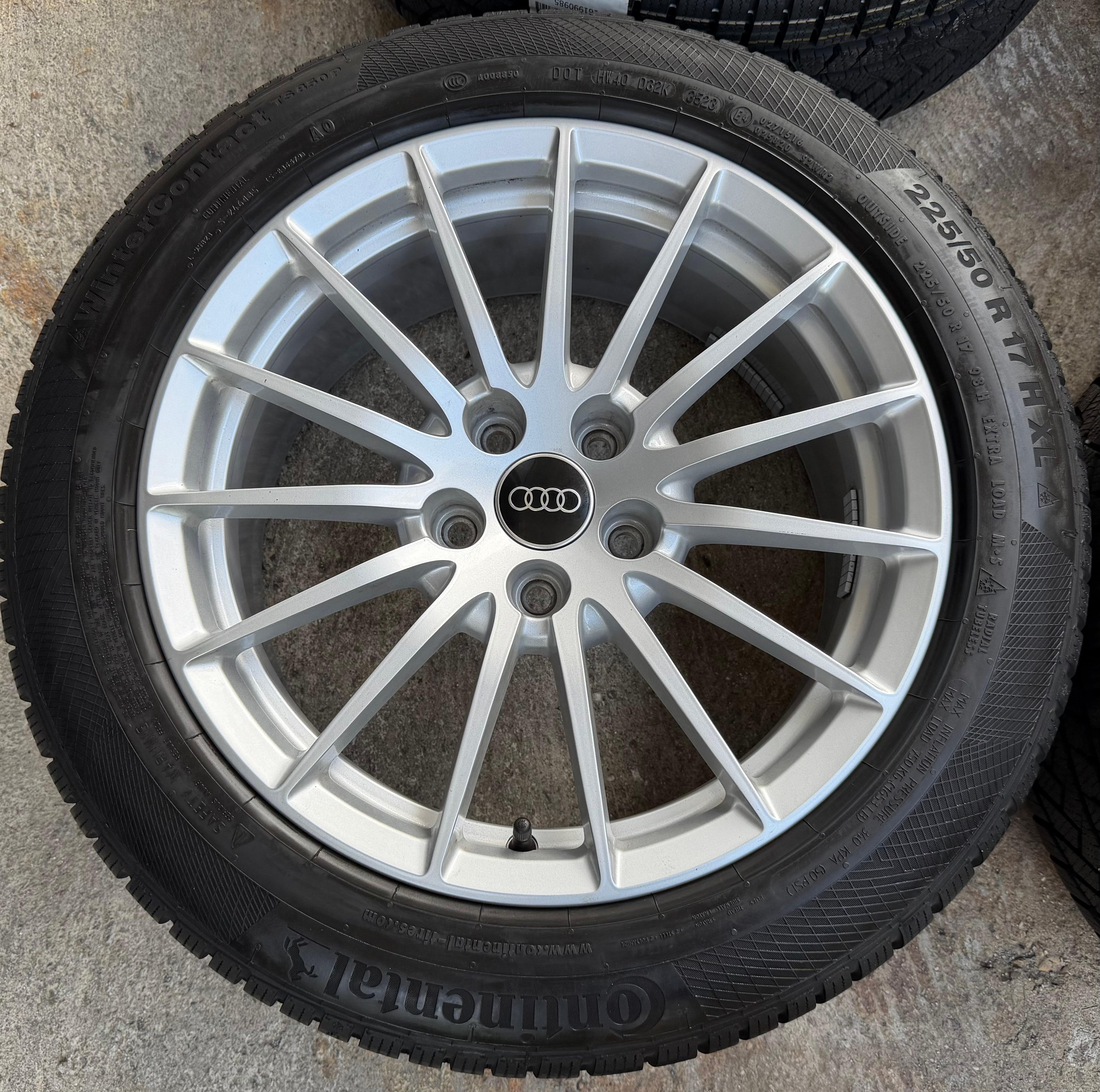 4 ORIGINAL 17" ALU WINTERRÄDER AUDI A5 F5 8W 225/50R17 98H 8W0601025AE CONTINENTAL