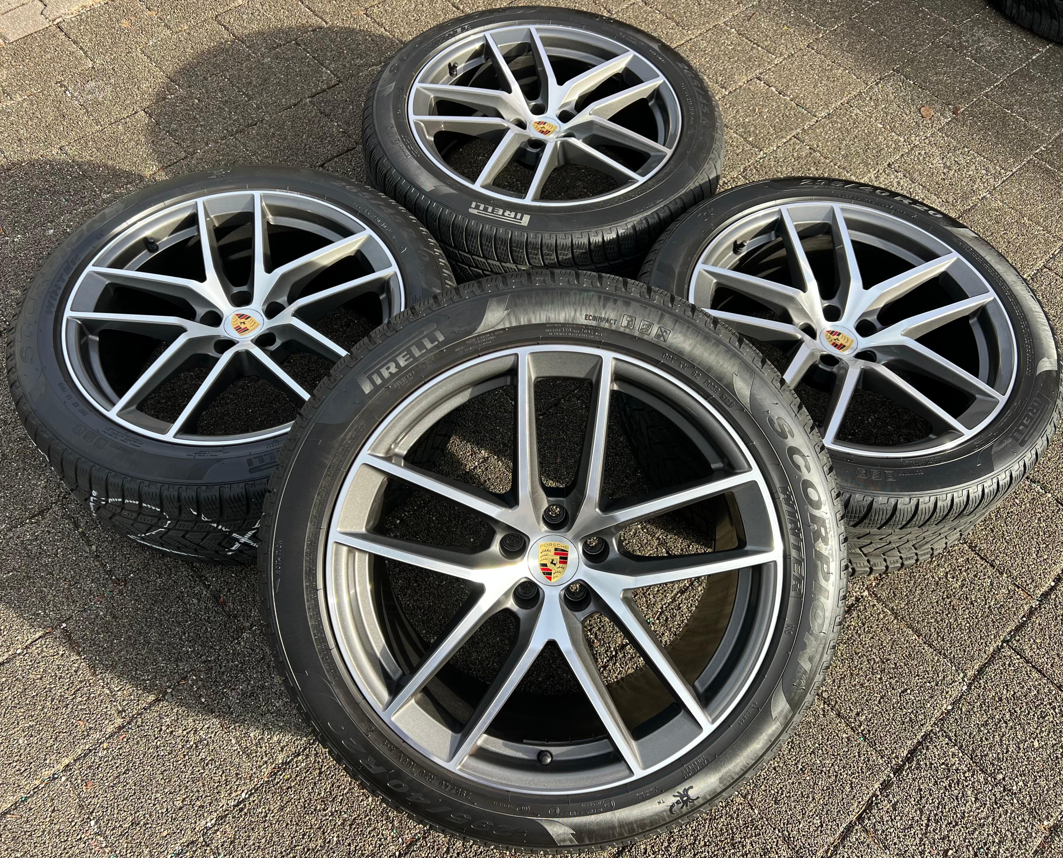 4 ORIGINAL 20" ALU WINTERRÄDER PORSCHE MACAN 265/45R20 104V 295/40R20 106V RDKS