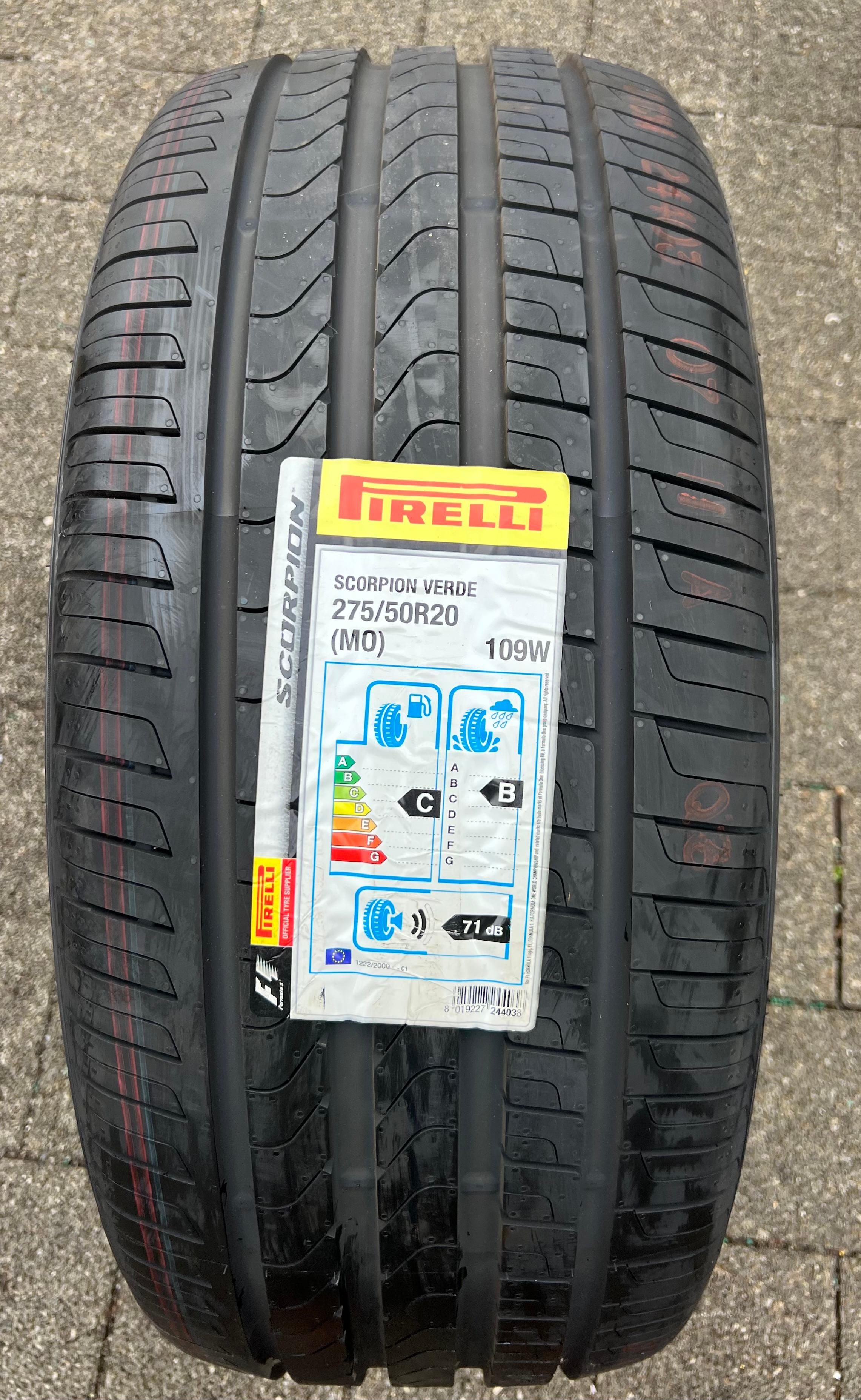 1 x 275/50R20 109W Sommerreifen Pirelli Scorpion Verde MO NEU 2018
