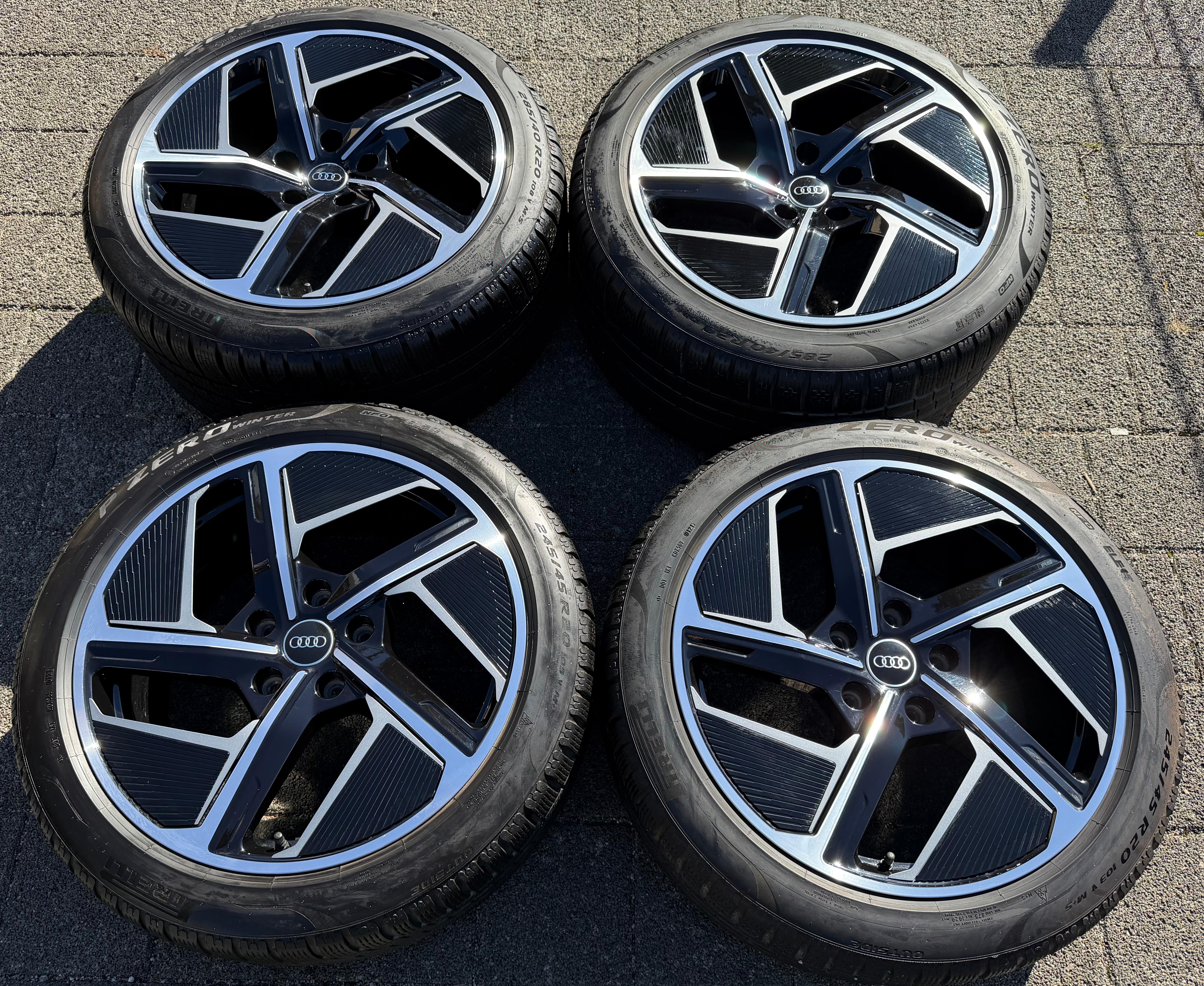 4 ORIGINAL 20" ALU WINTERRÄDER AUDI ETRON E-TRON GT 4J3601025F 4J3601025H