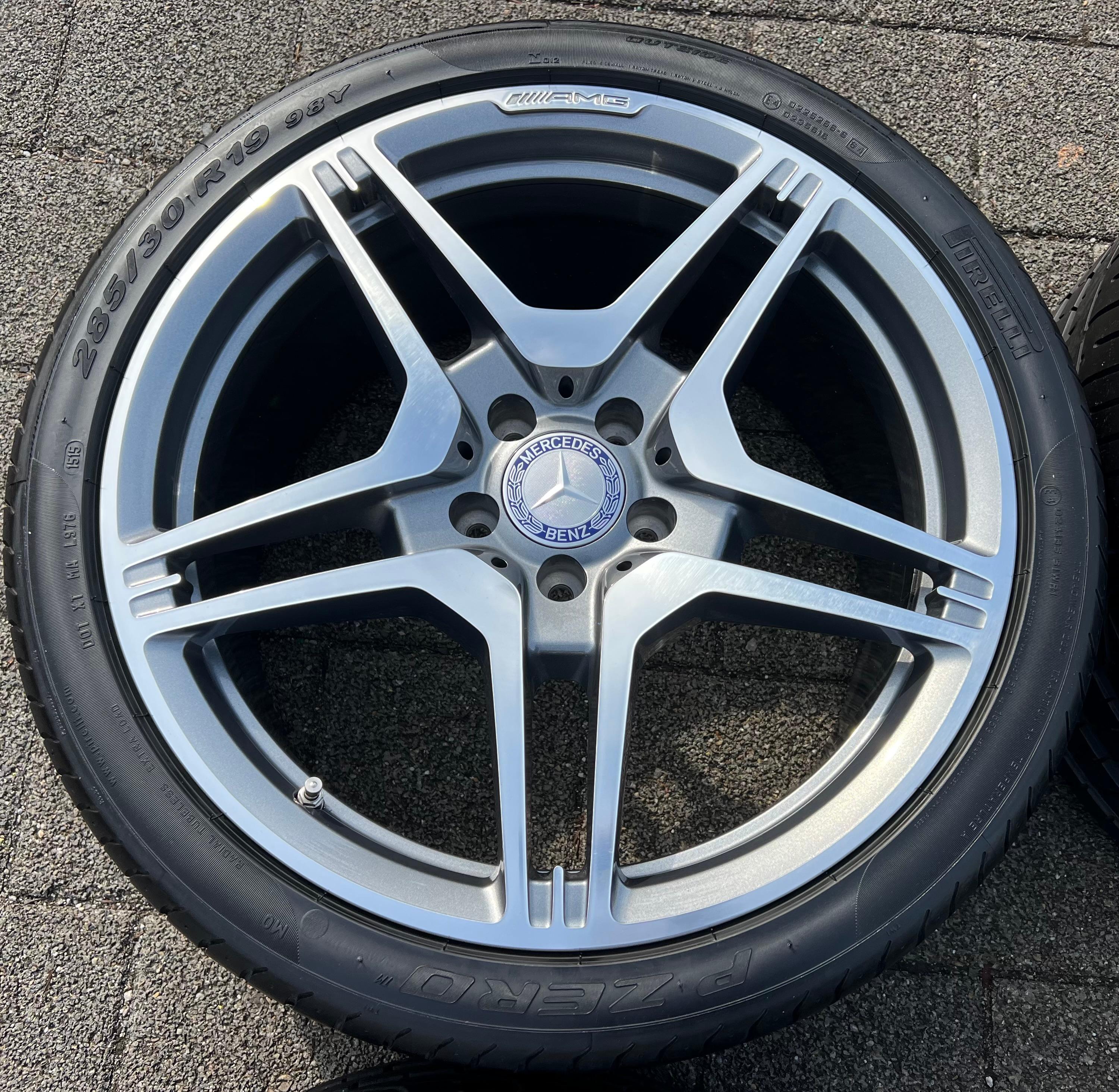 4 ORIGINAL 19" ALUFELGEN MERCEDES E-KLASSE W212 E63 AMG A2124012702 A2124012802