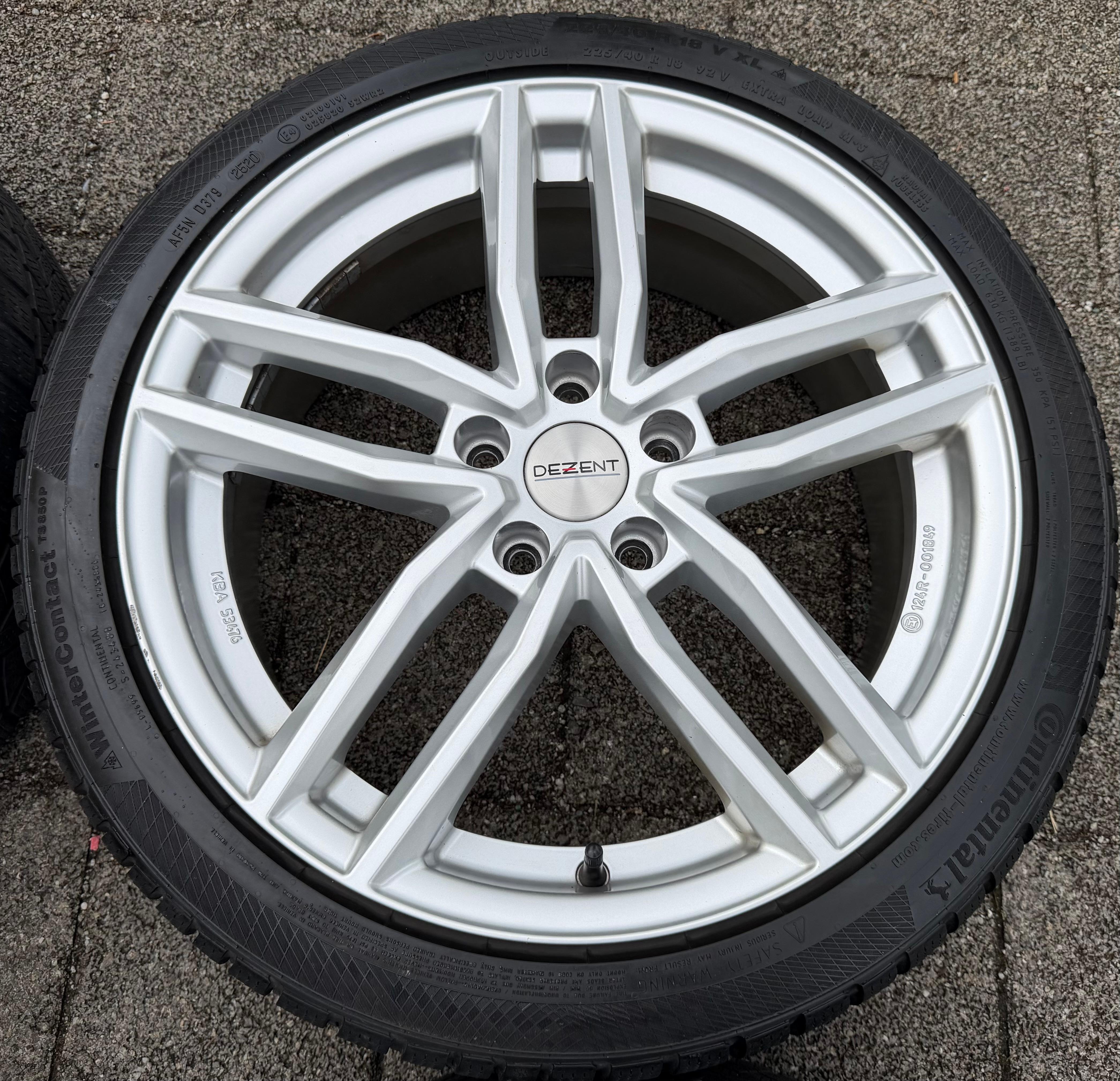 4 ALUFELGEN 18" AUDI A3 SEAT LEON SKODA OCTAVIA VW GOLF 7 8 7,5x18 ET51