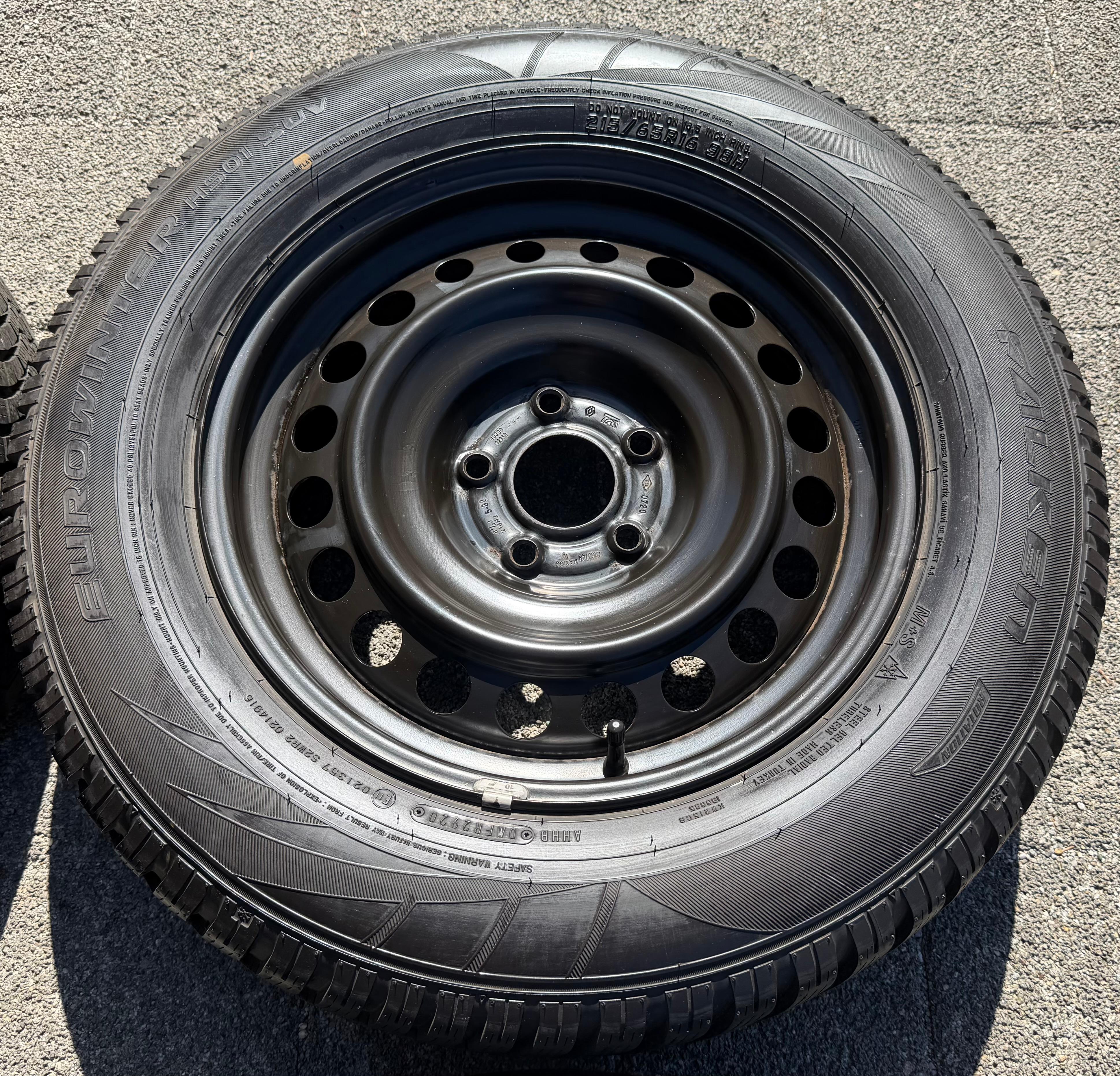 4 Winterräder Mitsubishi ASX VSE Nissan Juke F16 Renault Captur II RFJ 215/65R16 98H RDKS