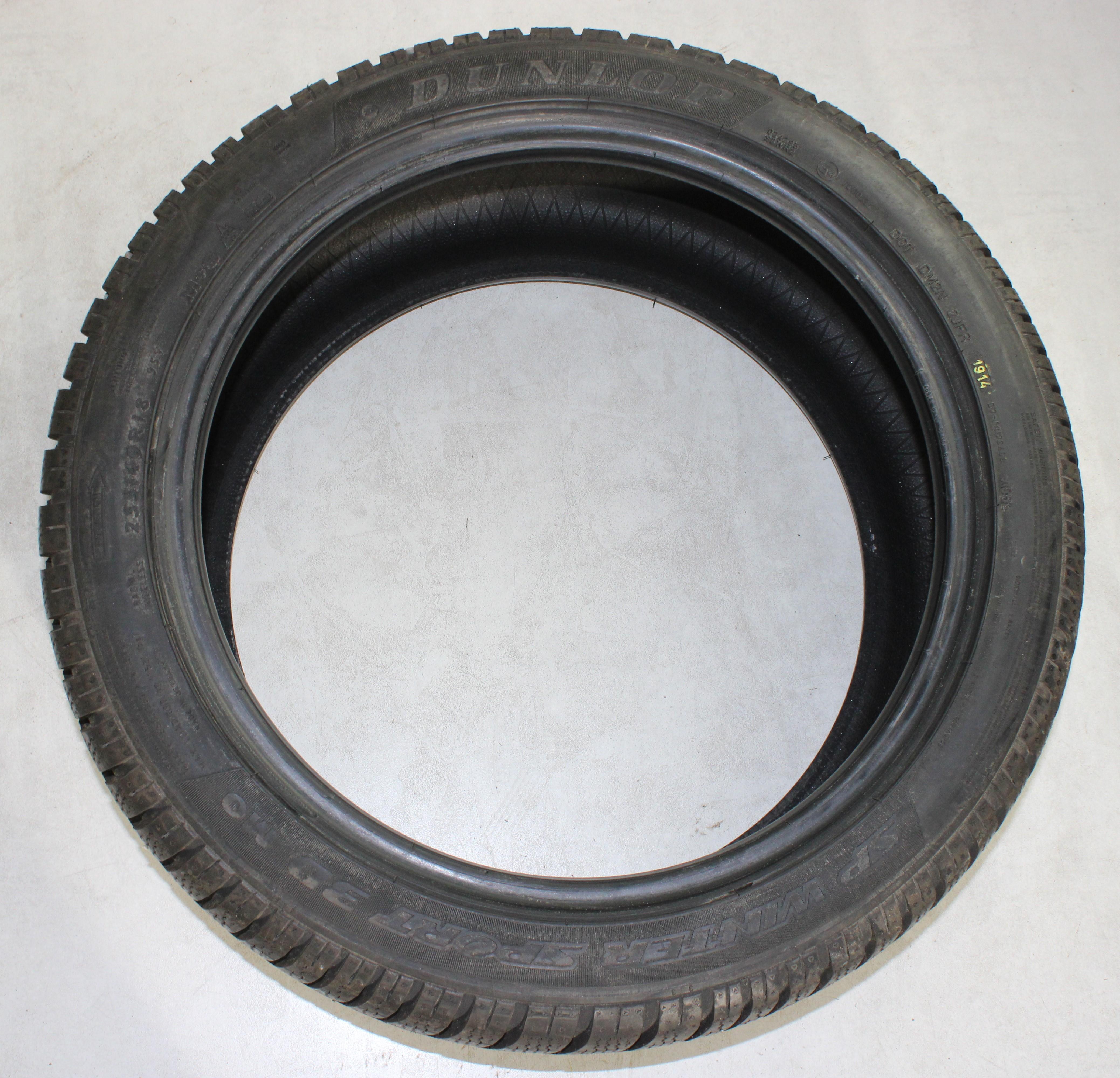 1 x 255/40R18 99V Winterreifen Dunlop Winter Sport 3D 7,5mm 2014