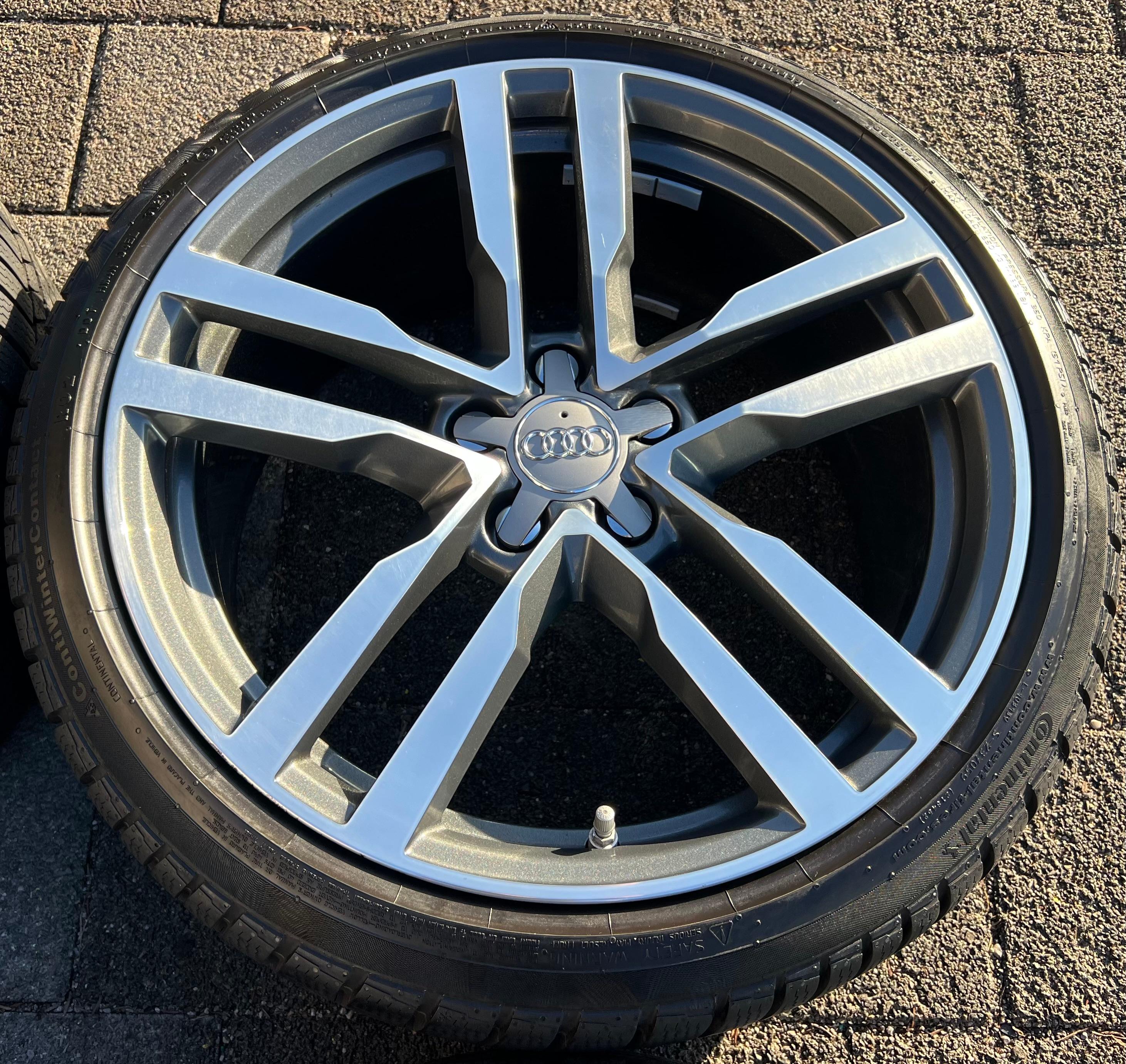 4 ORIGINAL 19" ALU WINTERRÄDER AUDI TT TTS 8S 8S0601025F 9x19 ET52 CONTINENTAL  FREIHAUS
