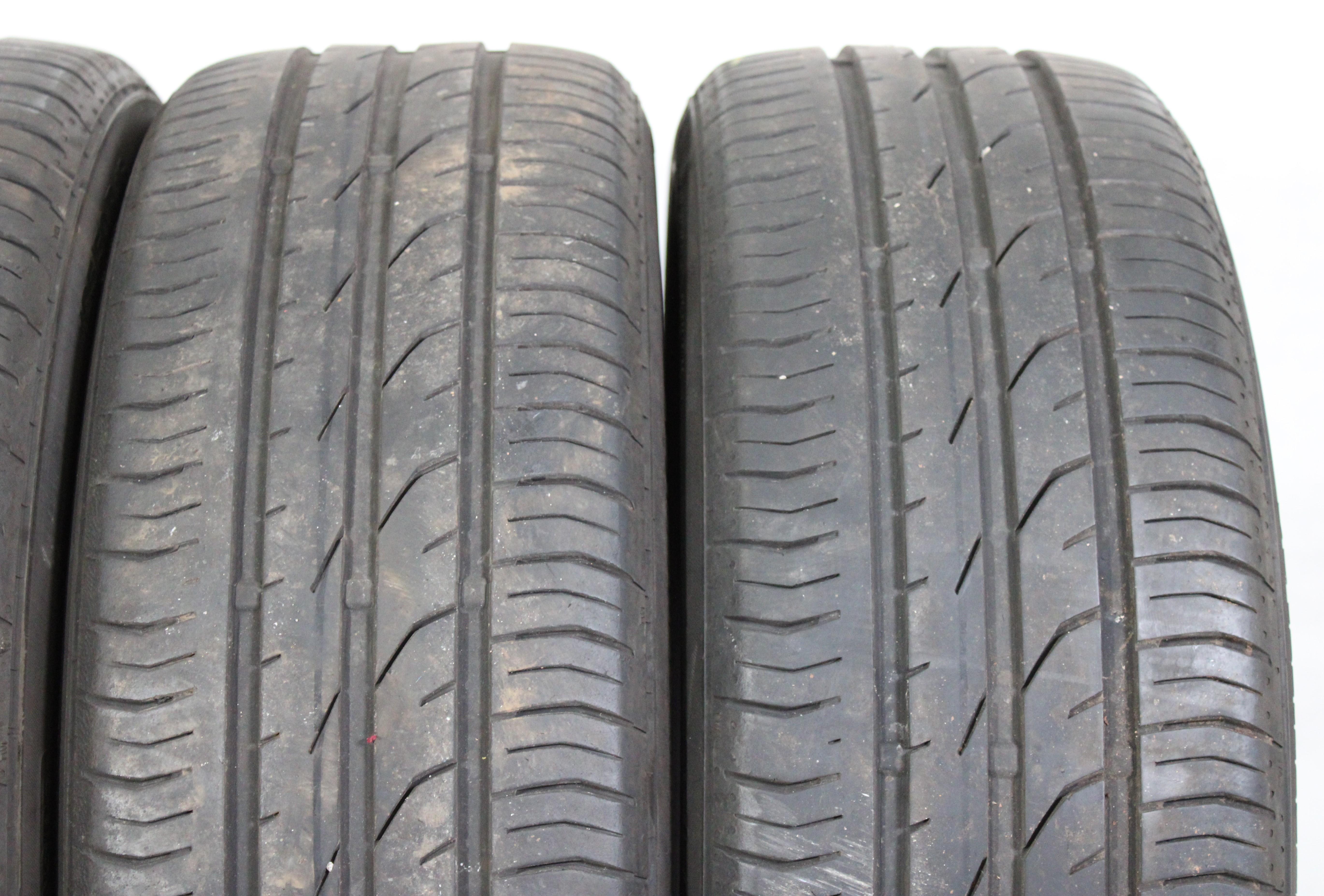 4 x 185/50R16 81T Sommerreifen Continental Premium Contact 2 5-5,5mm 2012