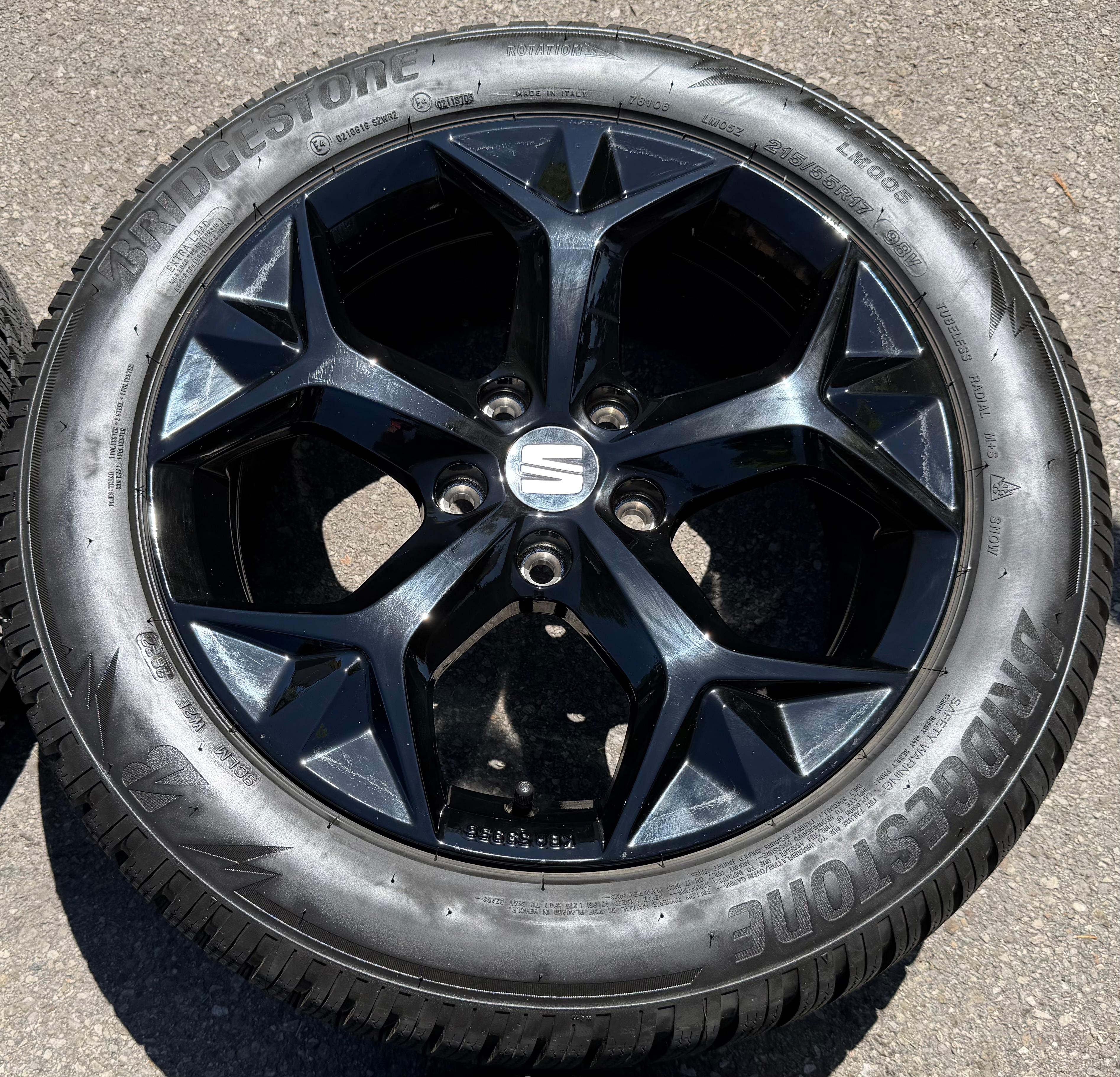4 llantas de aluminio originales de invierno de 17" para SEAT Ateca Cupra 575071497H 215/55R17 98V 2022, nuevas
