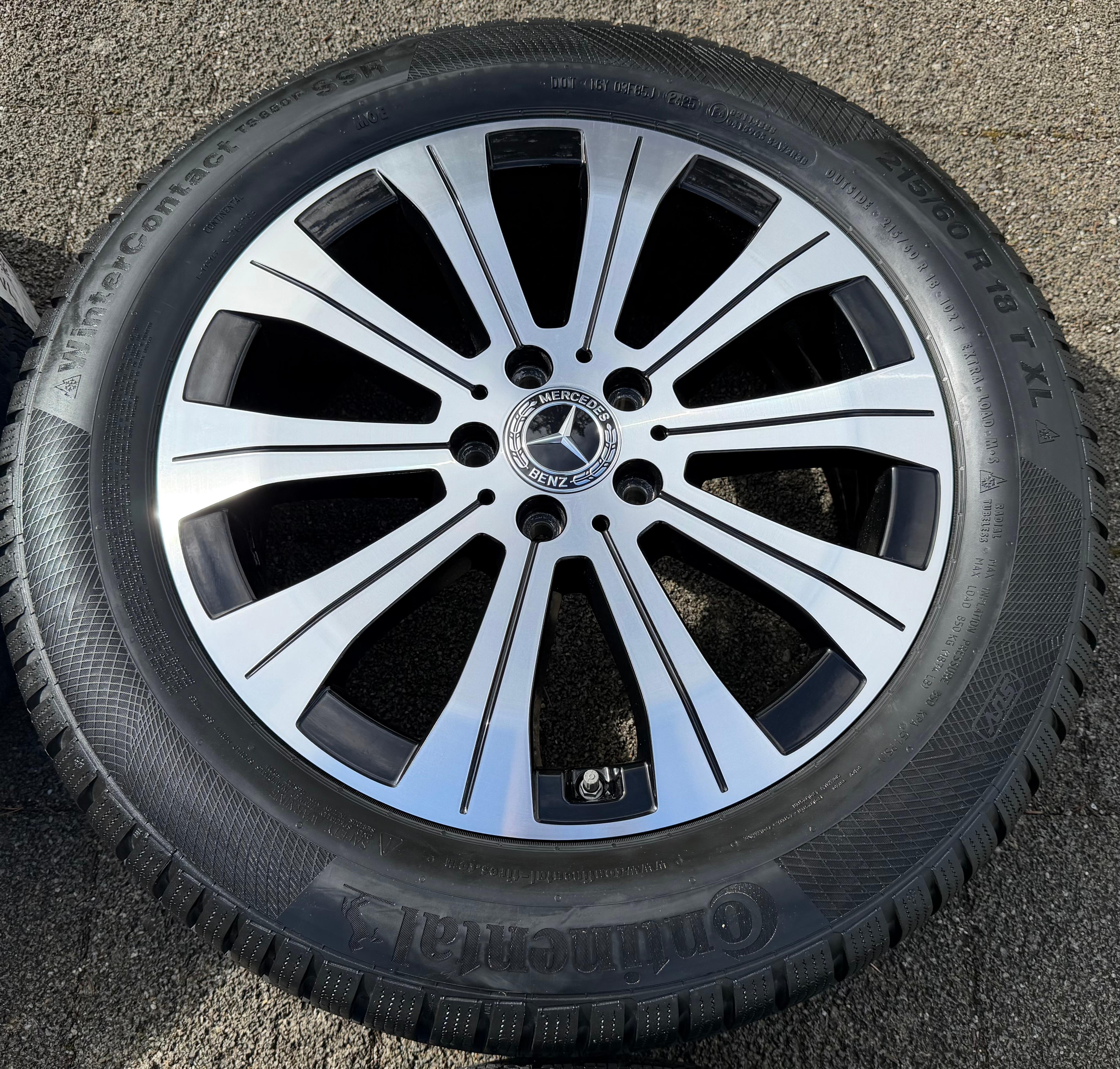 4 cerchi invernali originali in lega da 18" per Mercedes EQA, EQB, H243, X243, A2434010000 (anno 2025)