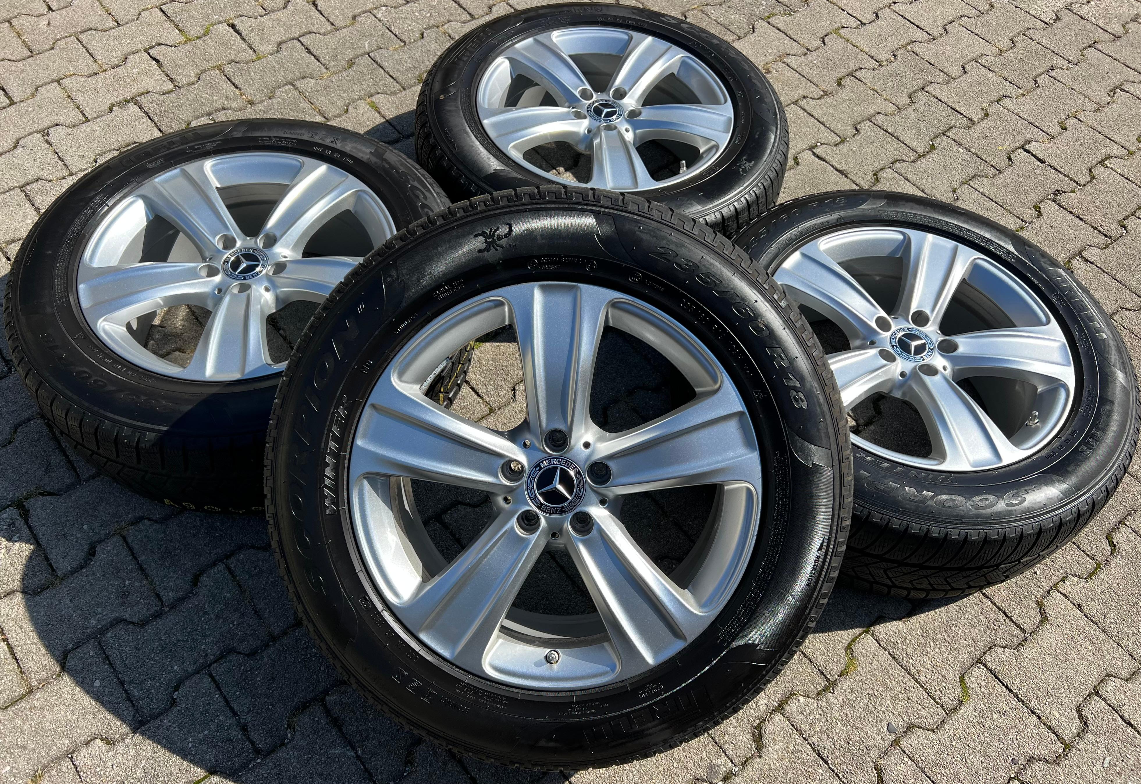 4 ORIGINAL 18" ALUFELGEN MERCEDES GLC-KLASSE W253 A2534012100 8x18 ET38
