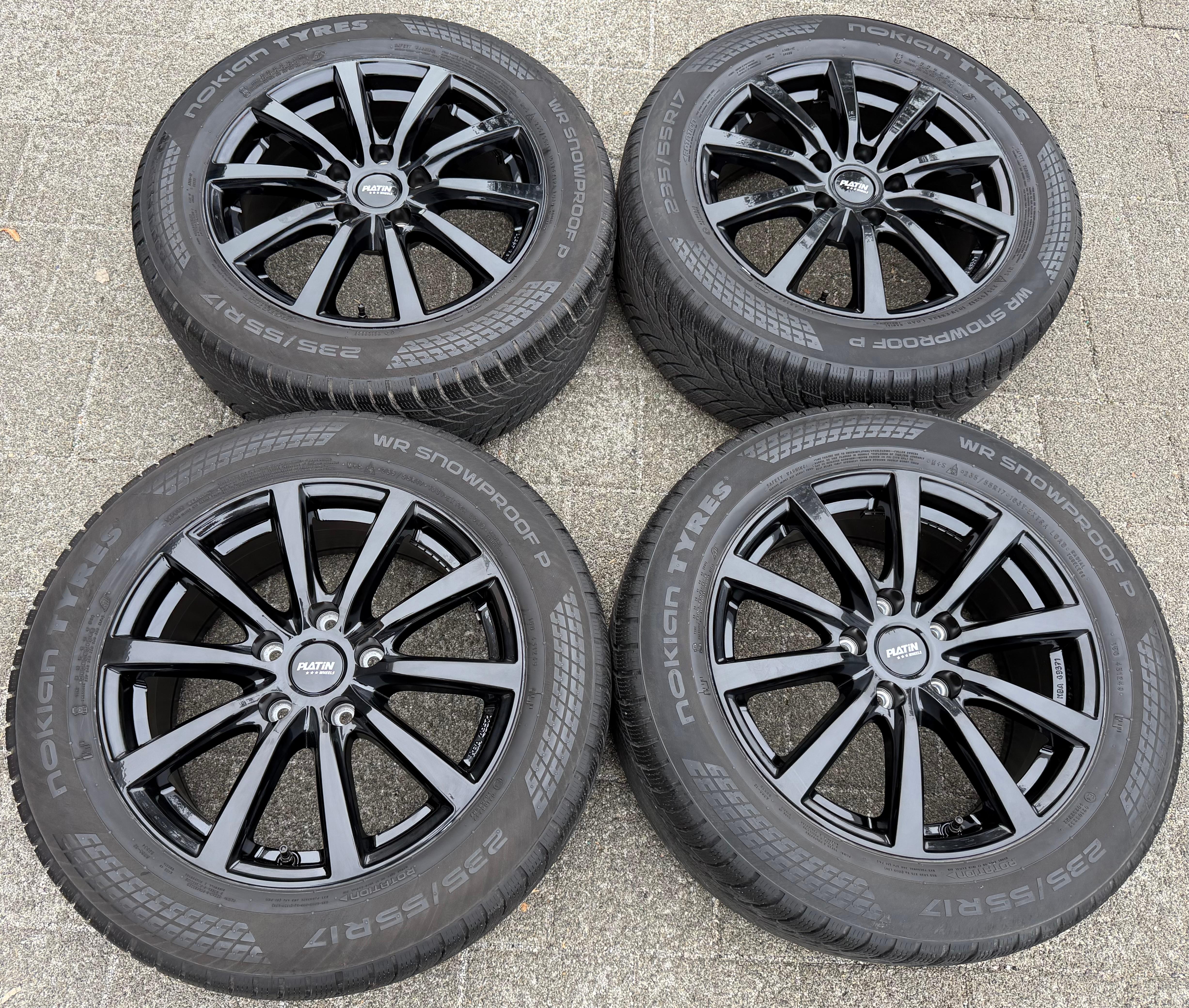 4 aluminium 17" winterwielen VW BUS T5 T6 T6.1 235/55R17 103V XL Nokian