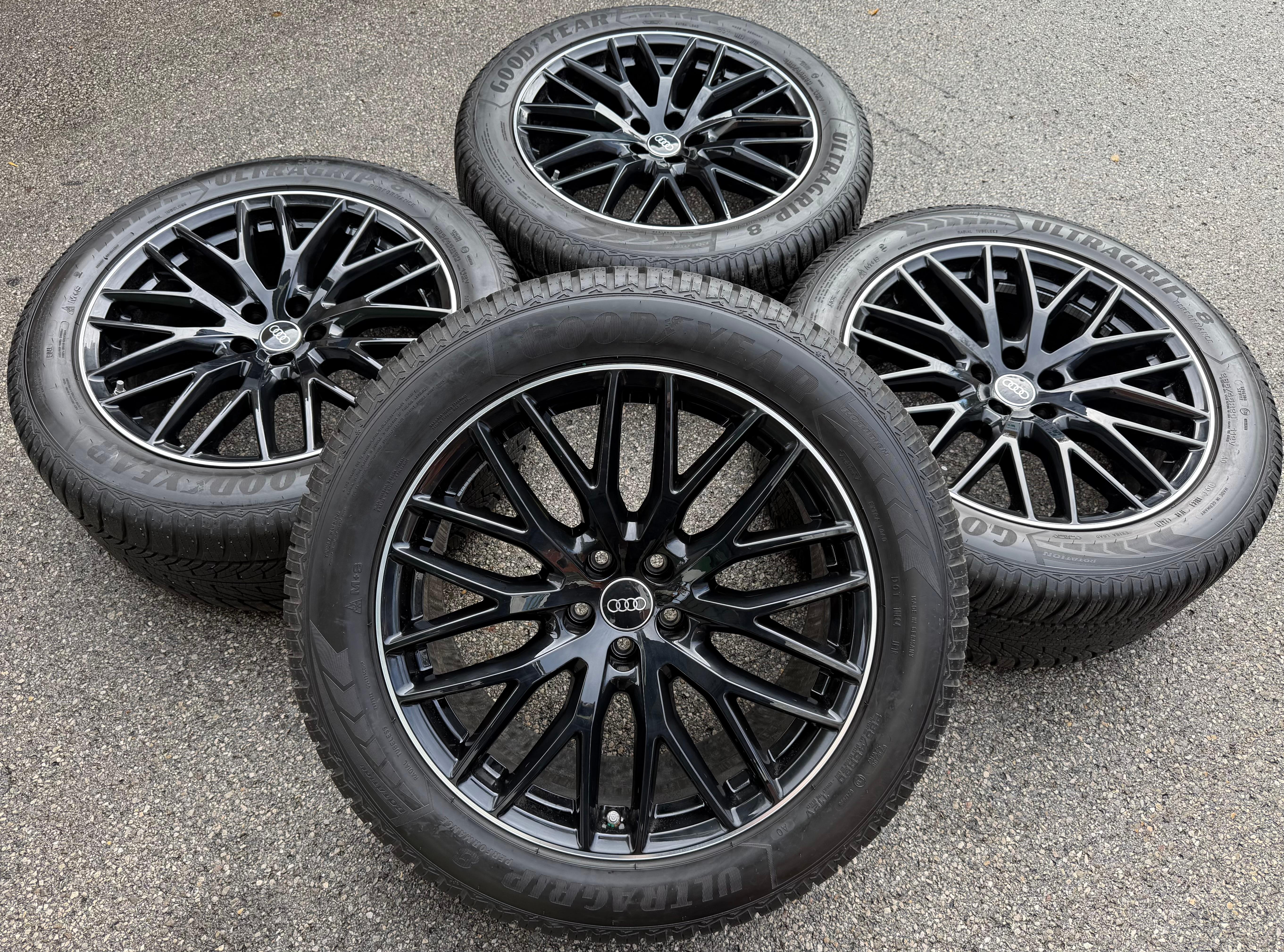 4 ruedas de invierno de aleación originales de 20" para Audi Q7 4M 4M0601025CR 285/45R20 112V Goodyear