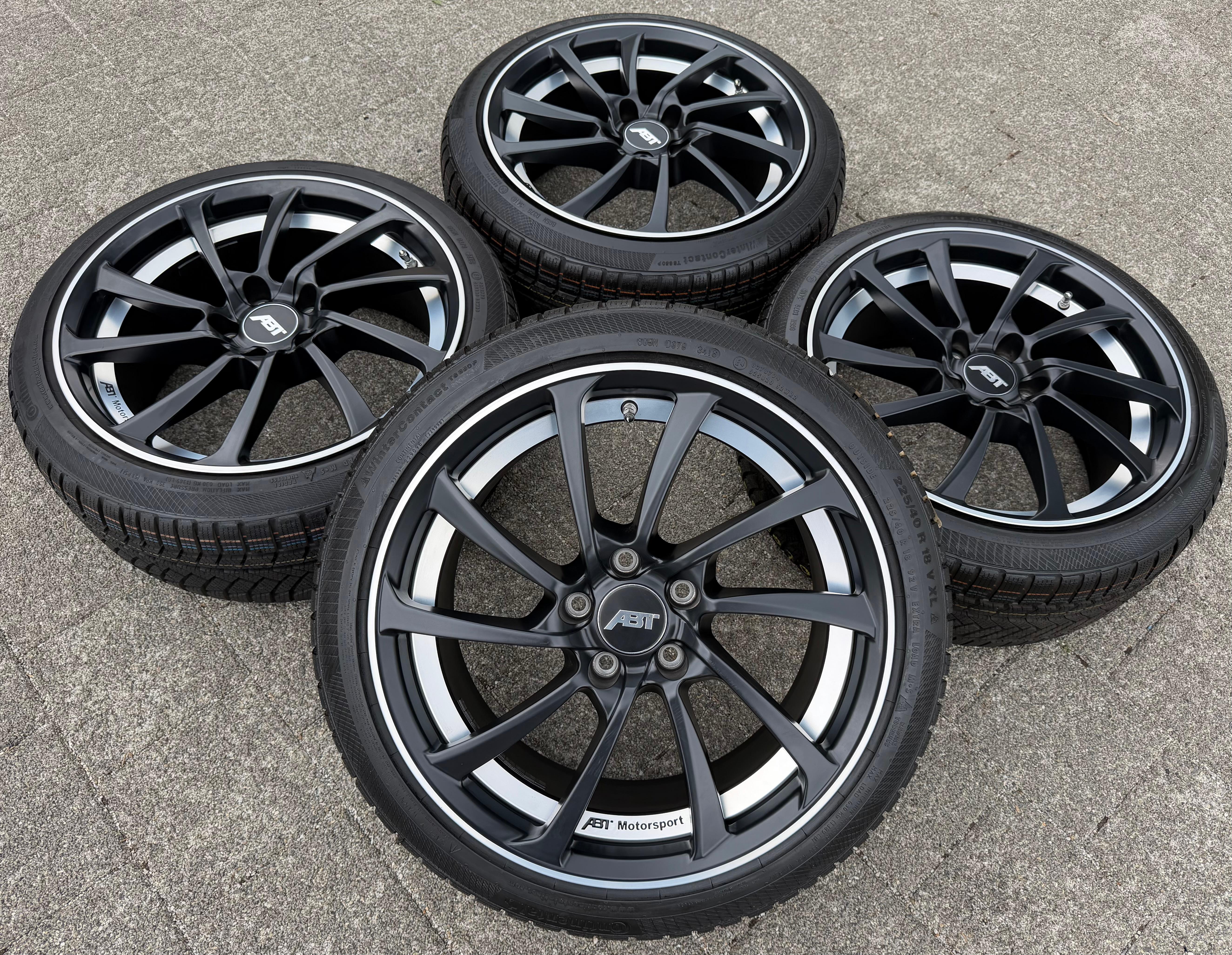 Alu ABT 18" Winterräder VW Golf 5 6 7 Skoda Octavia Seat Leon Audi A3 S3 225/40R18