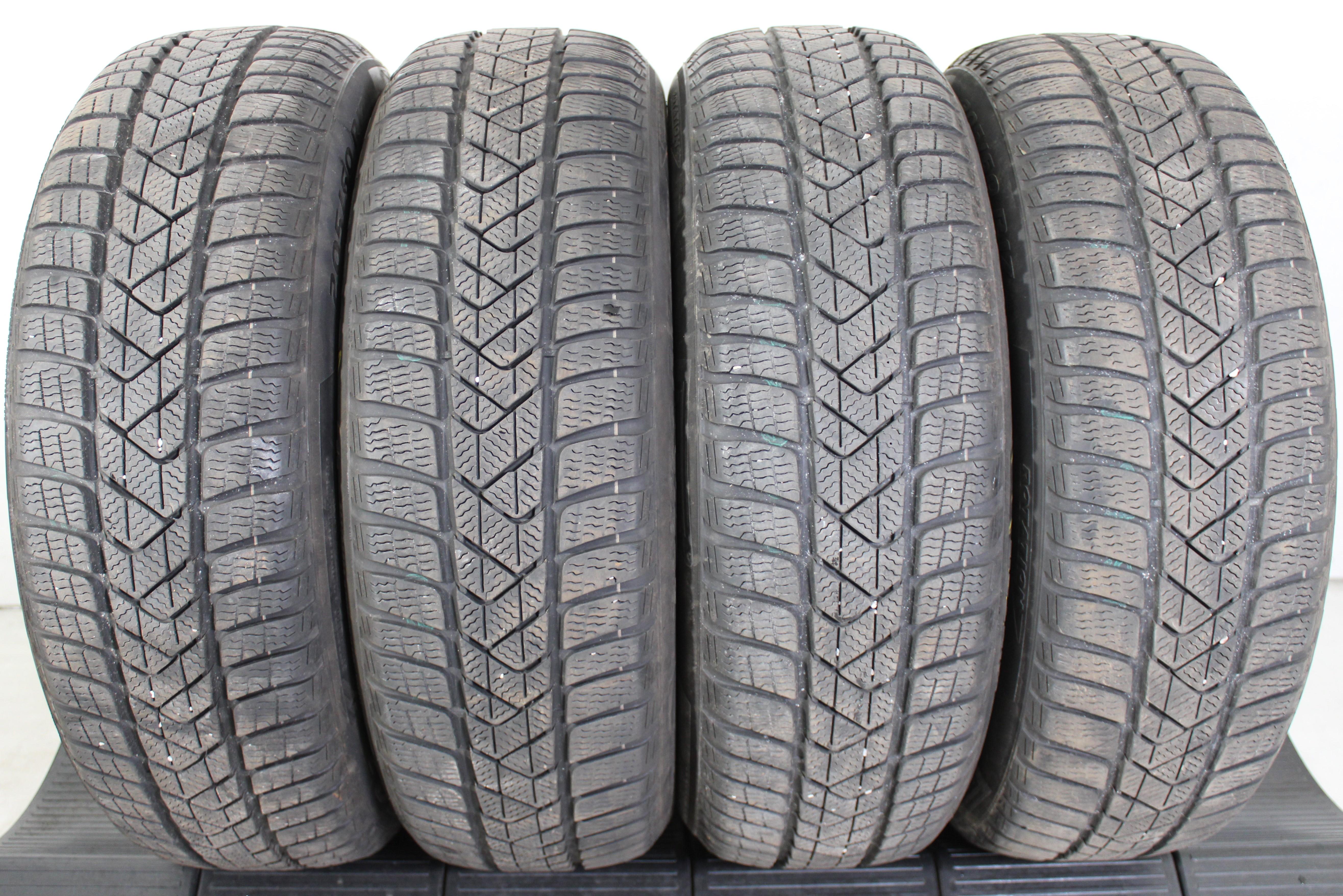 4 x 205/60R17 93H Winterreifen Pirelli Sottozero 3 2x6mm/2x6,5-7mm 2016