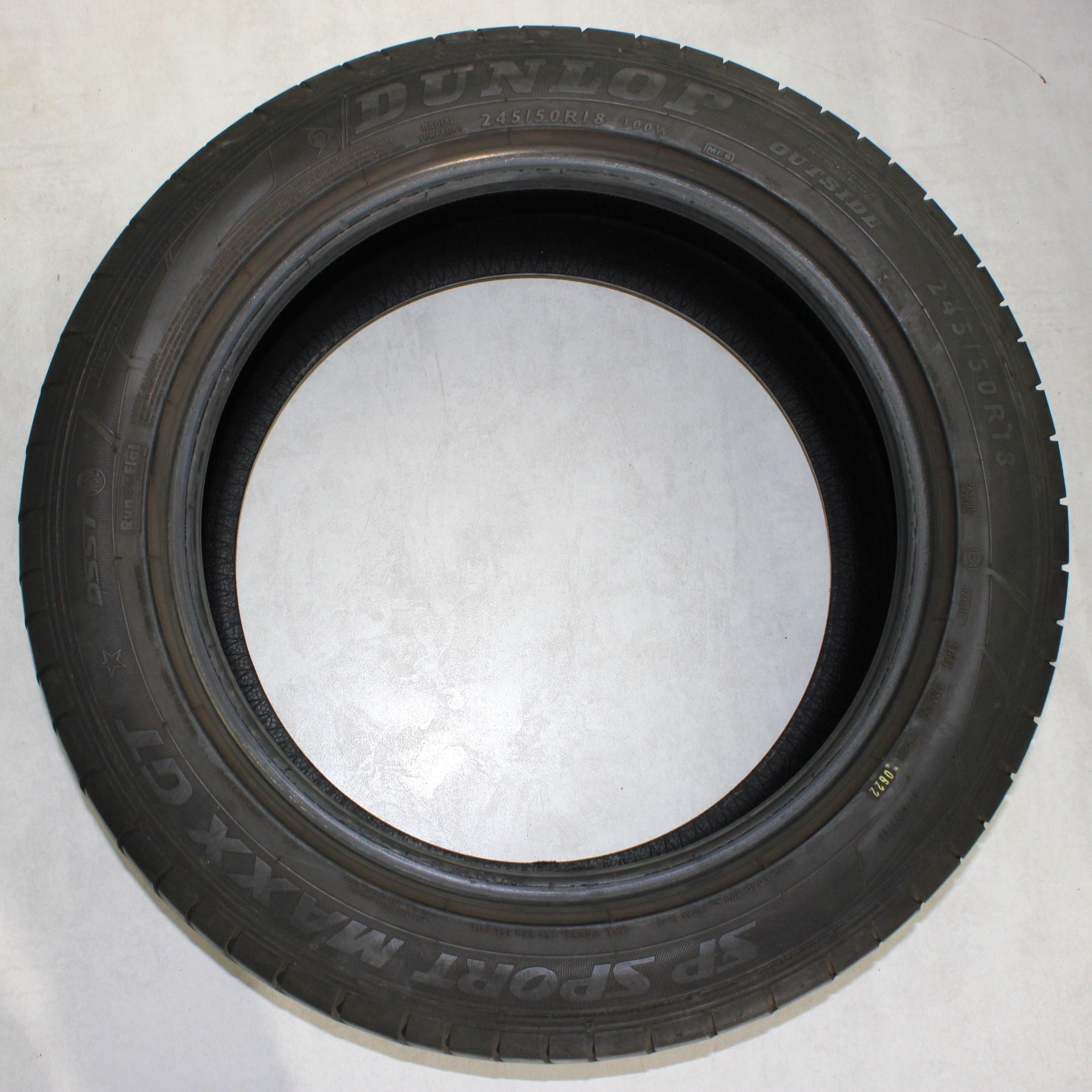 2 x 245/50R18 100W neumáticos de verano Dunlop SP Sport Maxx GT DSST* Runflat 4,5-5 mm 2022