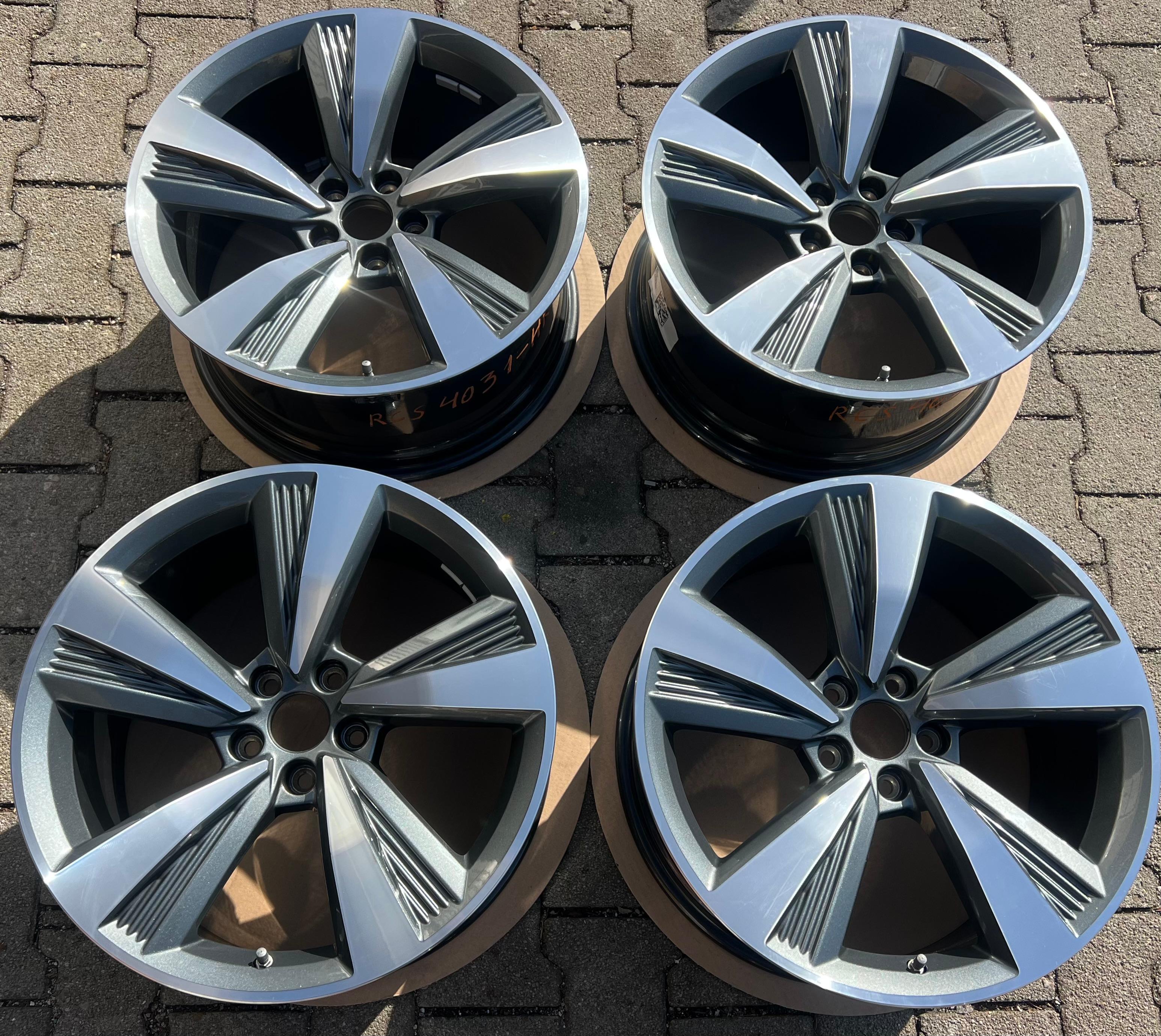 4 ORIGINELE 19" ALUMINIUM WIELEN AUDI A8 4N 4N0601025C 9x19 ET34 FREIHAUS