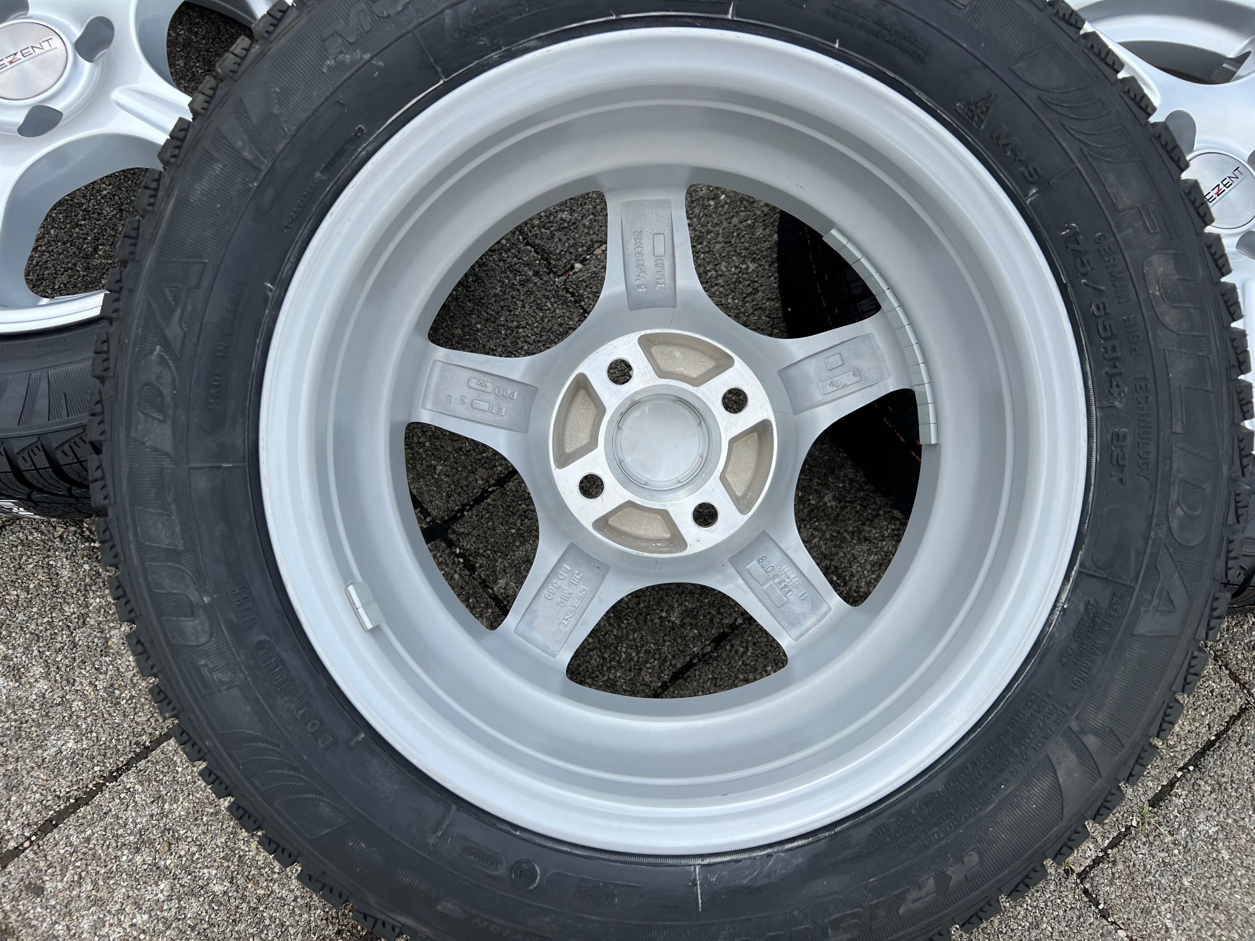 4 llantas de aluminio de 14" para invierno para VW UP!, SEAT MII y ŠKODA CITIGO, 175/65R14 82T, FULDA 2023, nuevas