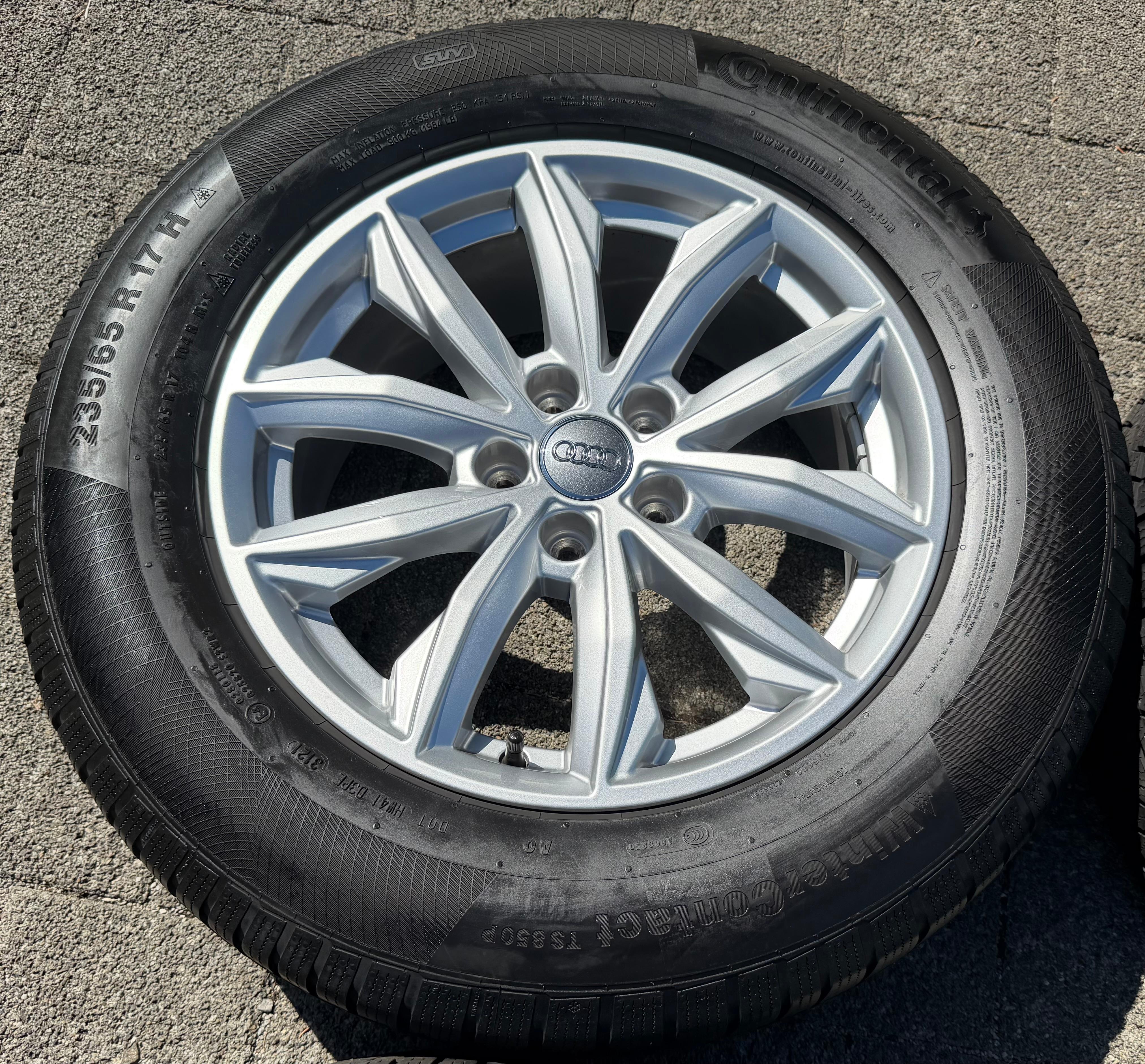 4 llantas de aleación originales de 17" para Audi Q5 FY 80A601025J 7x17 ET34