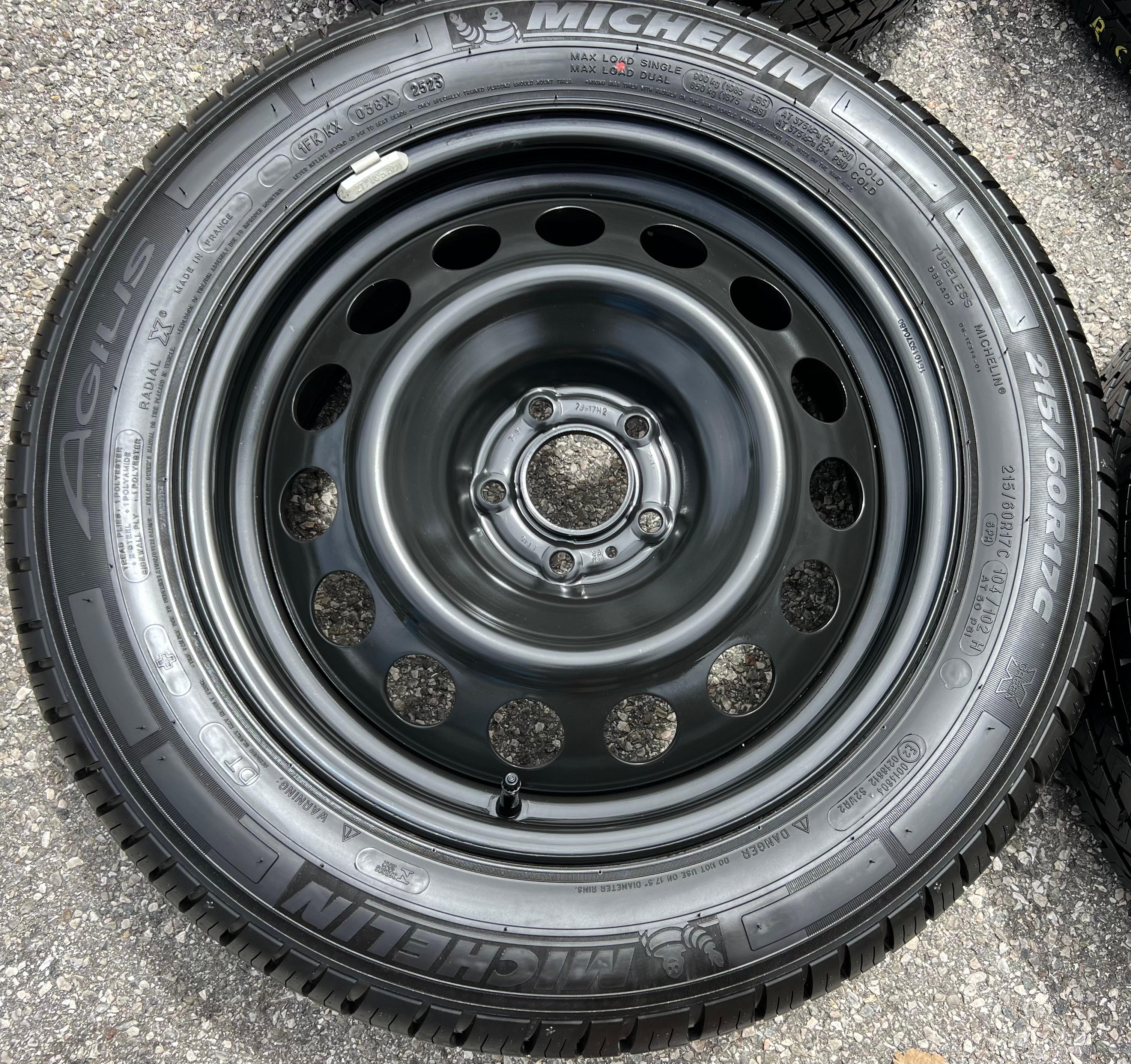 4 ROUES D'ÉTÉ PEUGEOT EXPERT V 215/60R17C 104/102H MICHELIN AGILIS 2023 FRANCO DOMICILE