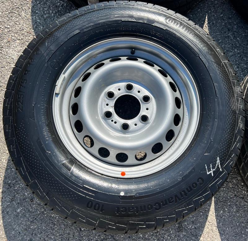 4 SOMMERRÄDER MERCEDES SPRINTER W907 225/75R16C 121/120R CONTINENTAL 2021 NEUWERTIG