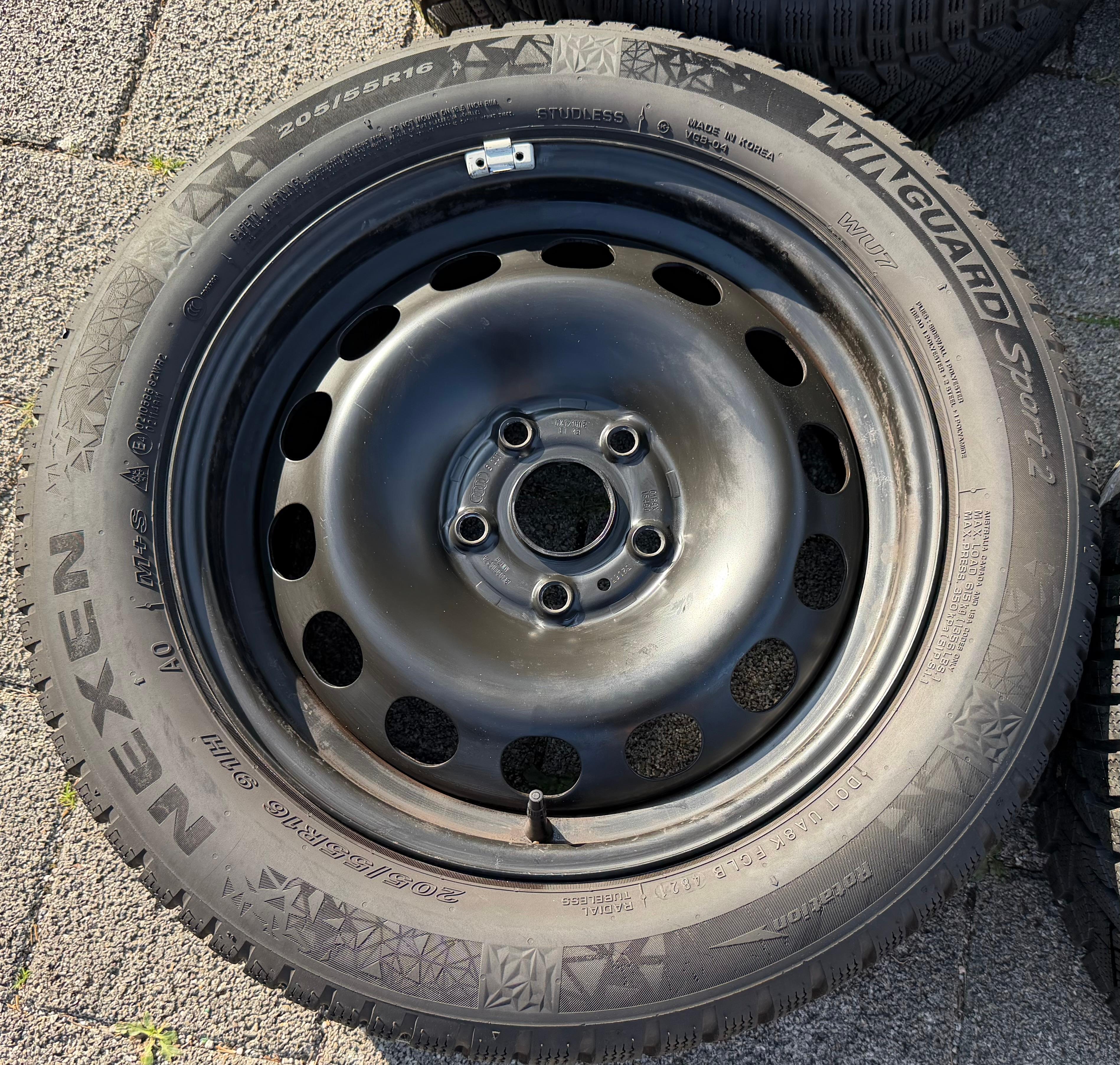 4 ruedas de invierno Audi A3 8V Sportback Cabrio 205/55R16 91H Nexen 8V0601027A 2021