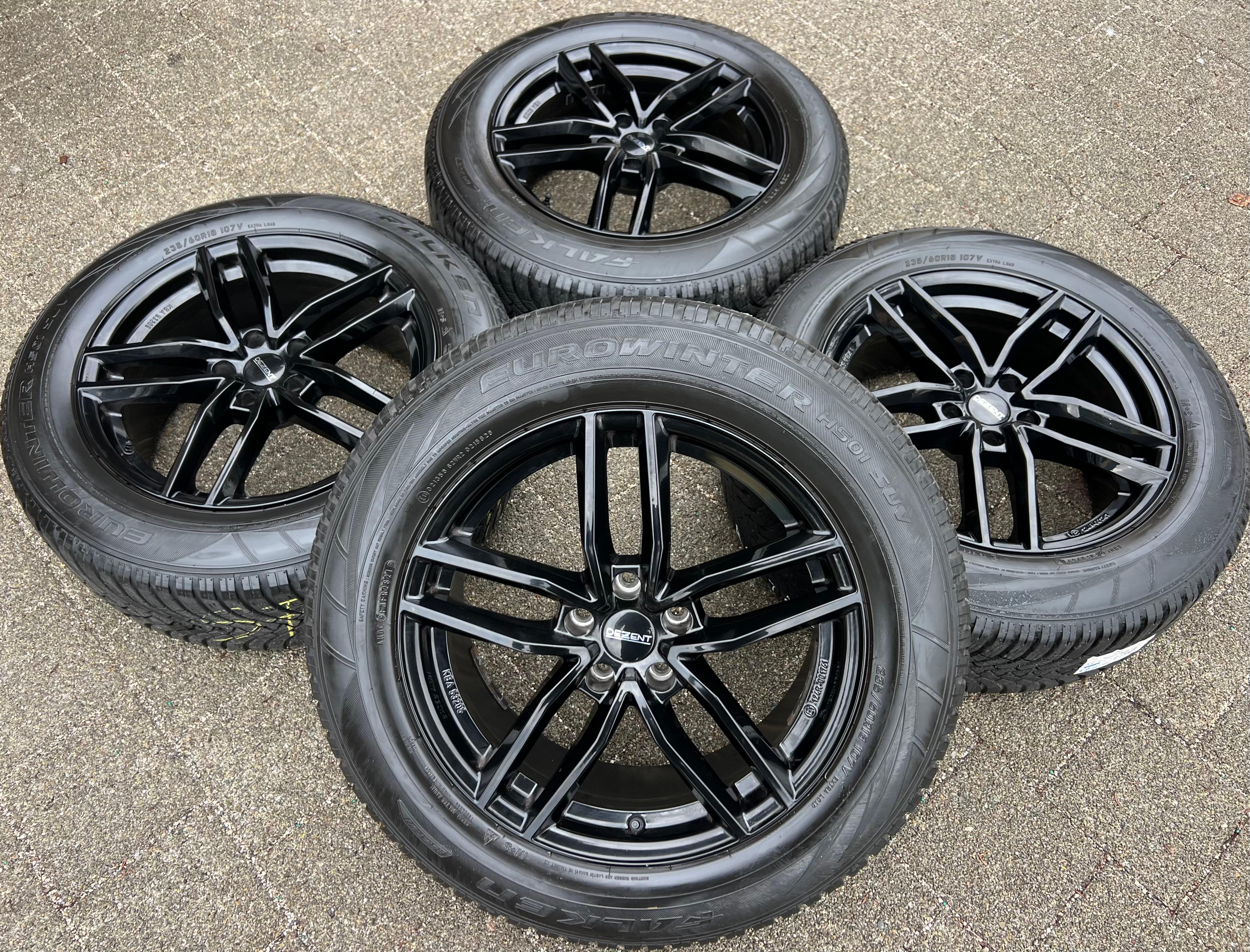 4 ORIGINAL 18" ALU WINTERRÄDER AUDI Q5 8R FY 235/60R18 103V FALKEN