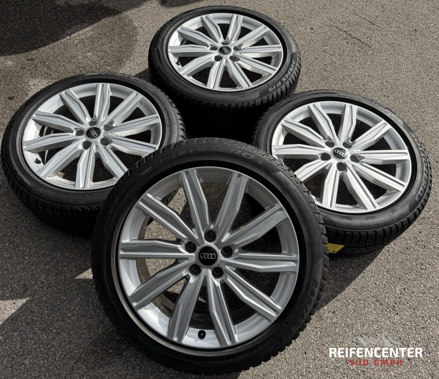4 ruote complete in lega originali da 19" per inverno Audi A6 S6 C8 4K 4K0601025M 245/45R19 102V Pirelli