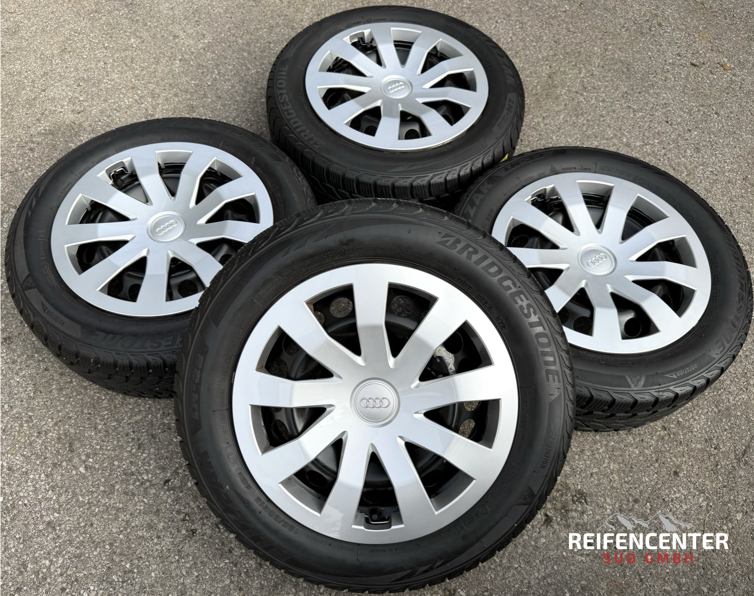 4 roues hiver Audi A1 8X 8X0601027C 185/60R15 88H pneus hiver Bridgestone