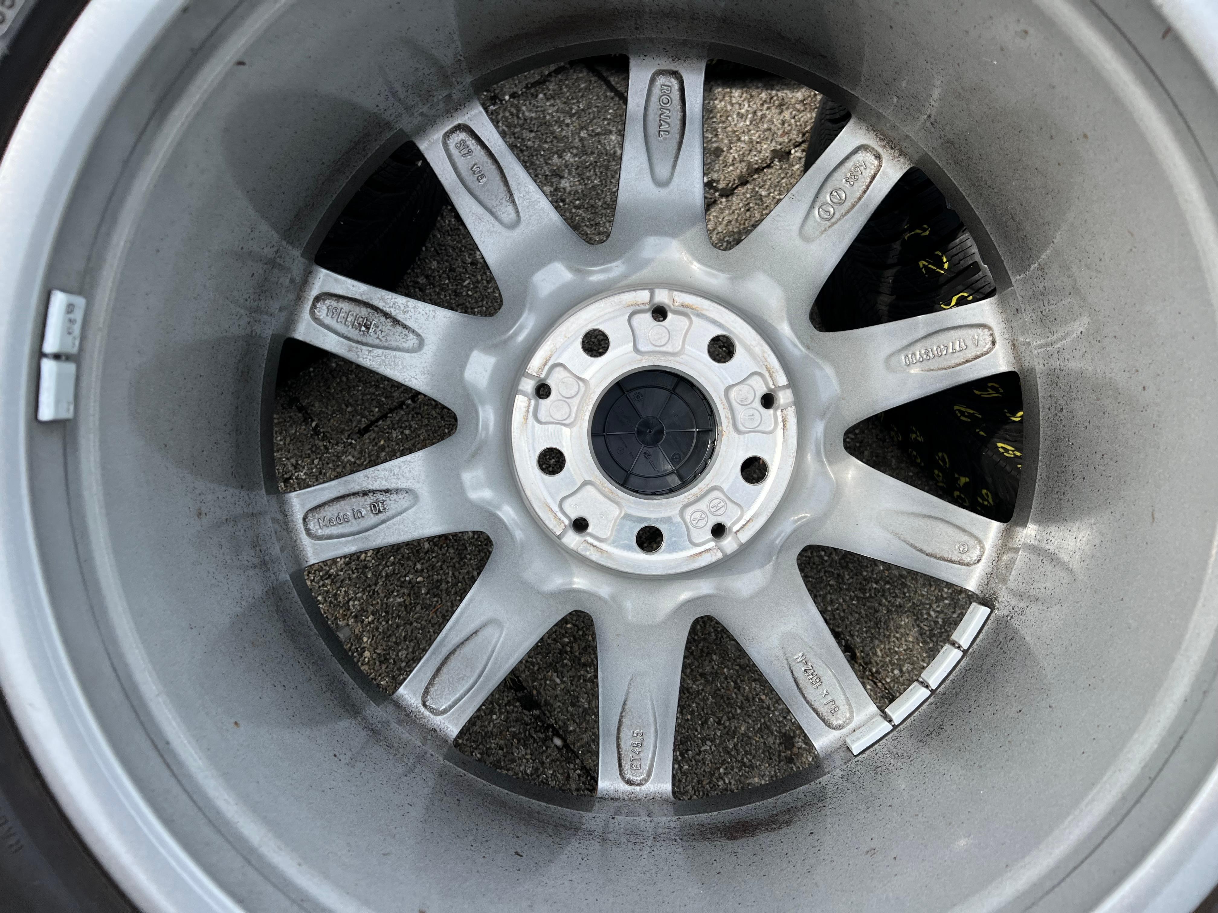 4 CERCHI INVERNALI ORIGINALI IN ALLUMINIO DA 18" MERCEDES CLASSE A F2A 177 CLASSE B F2B W247 CLA W118 A1774010600