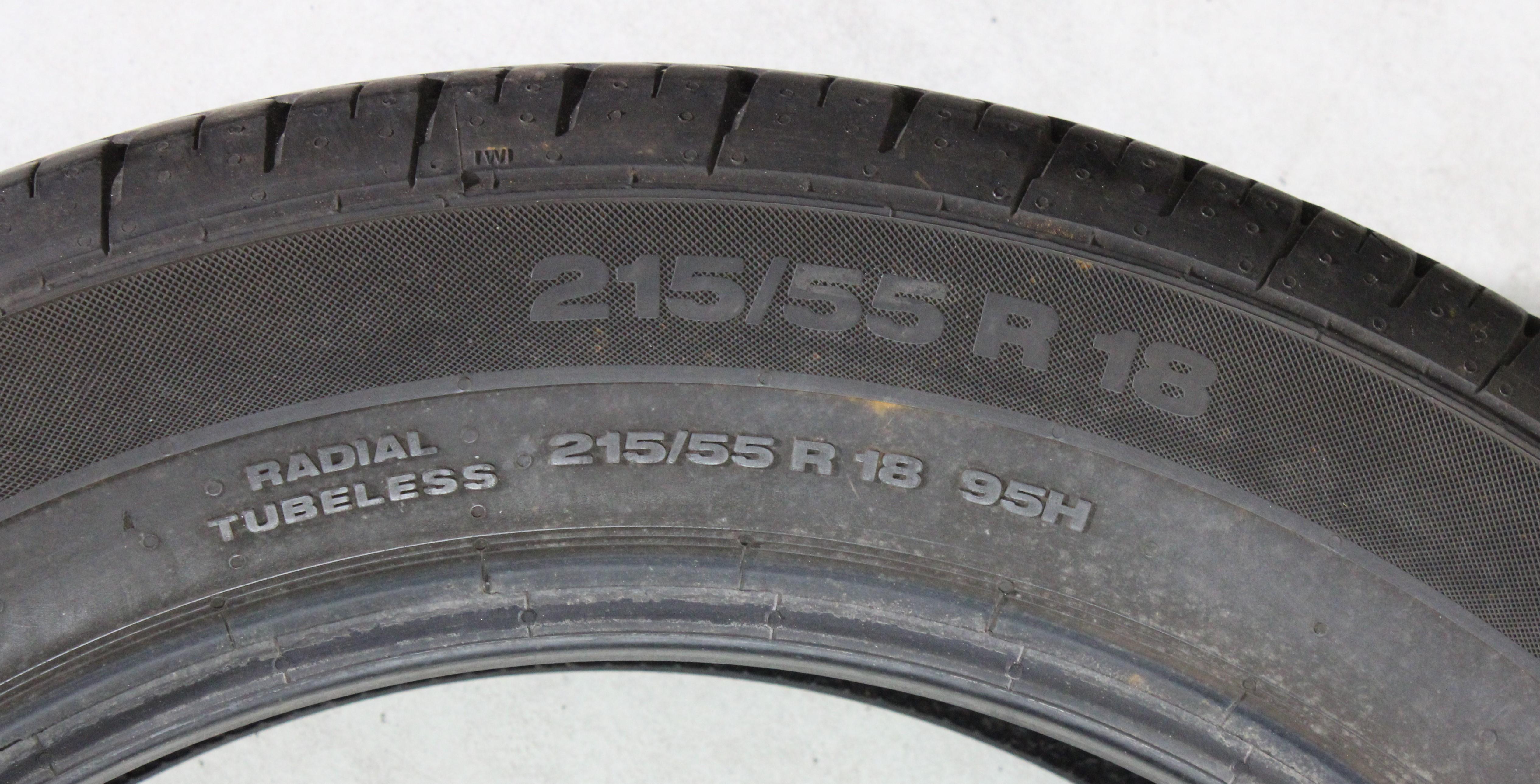 4 x 215/55R18 95H Sommerreifen Continental Premium Contact 2 6,5-7mm 2016 Freihaus