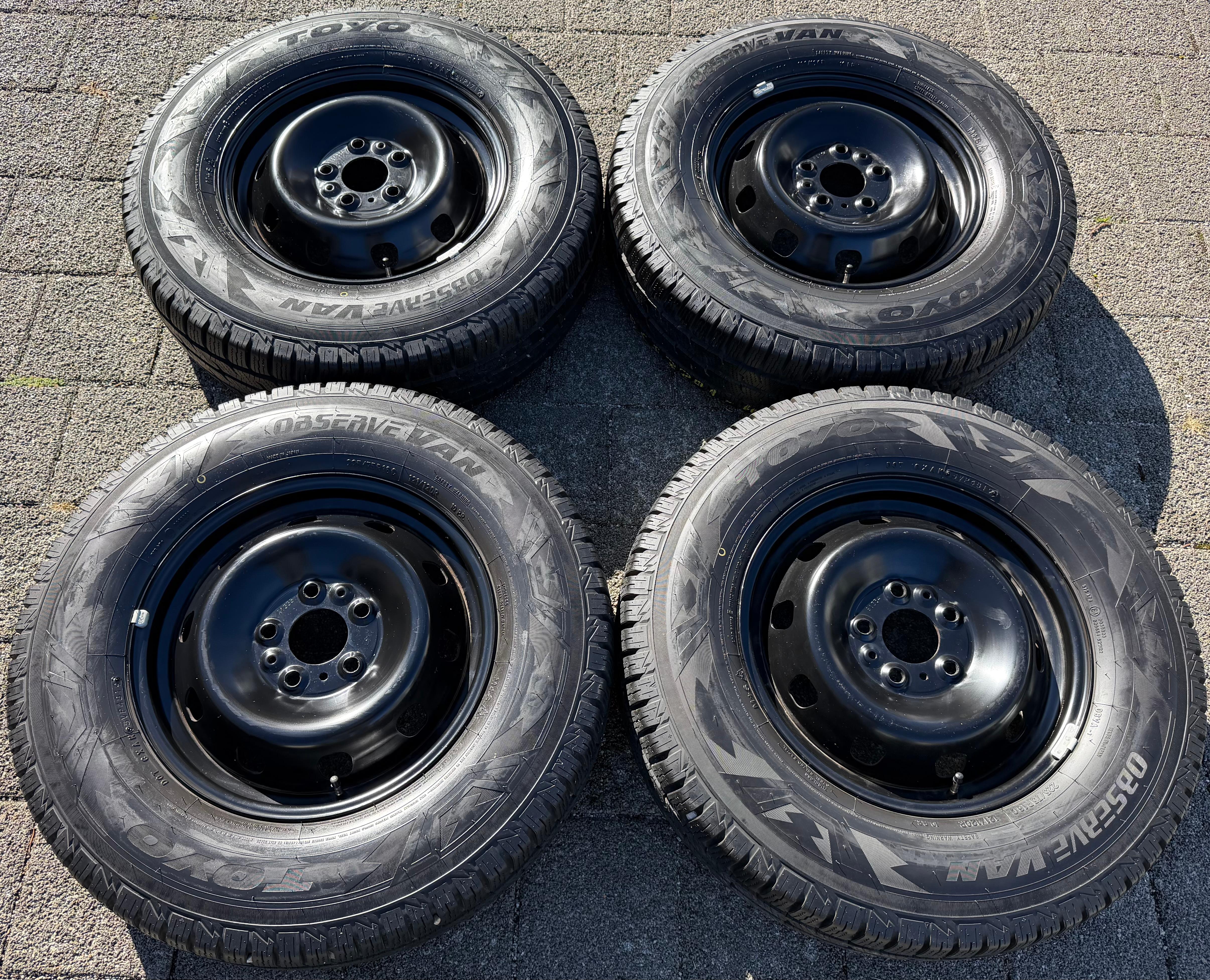 4 Winterräder Peugeot Boxer Fiat Ducato Citroen Jumper 5x118 225/75R16C 121/120R