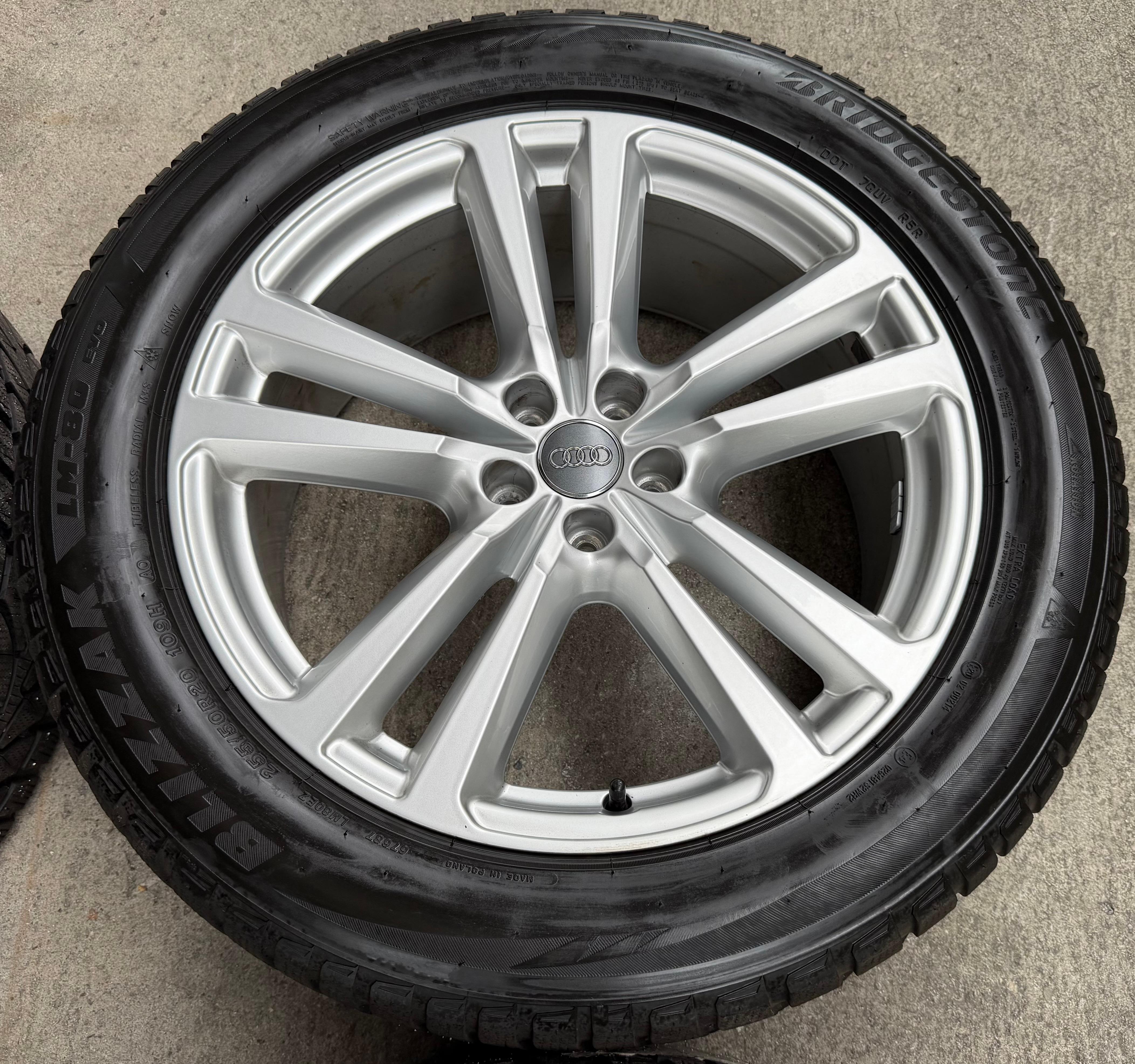4 Original 20" Alu Winterräder Audi Q7 4M 255/50R20 109H 4M0601025G Winterreifen