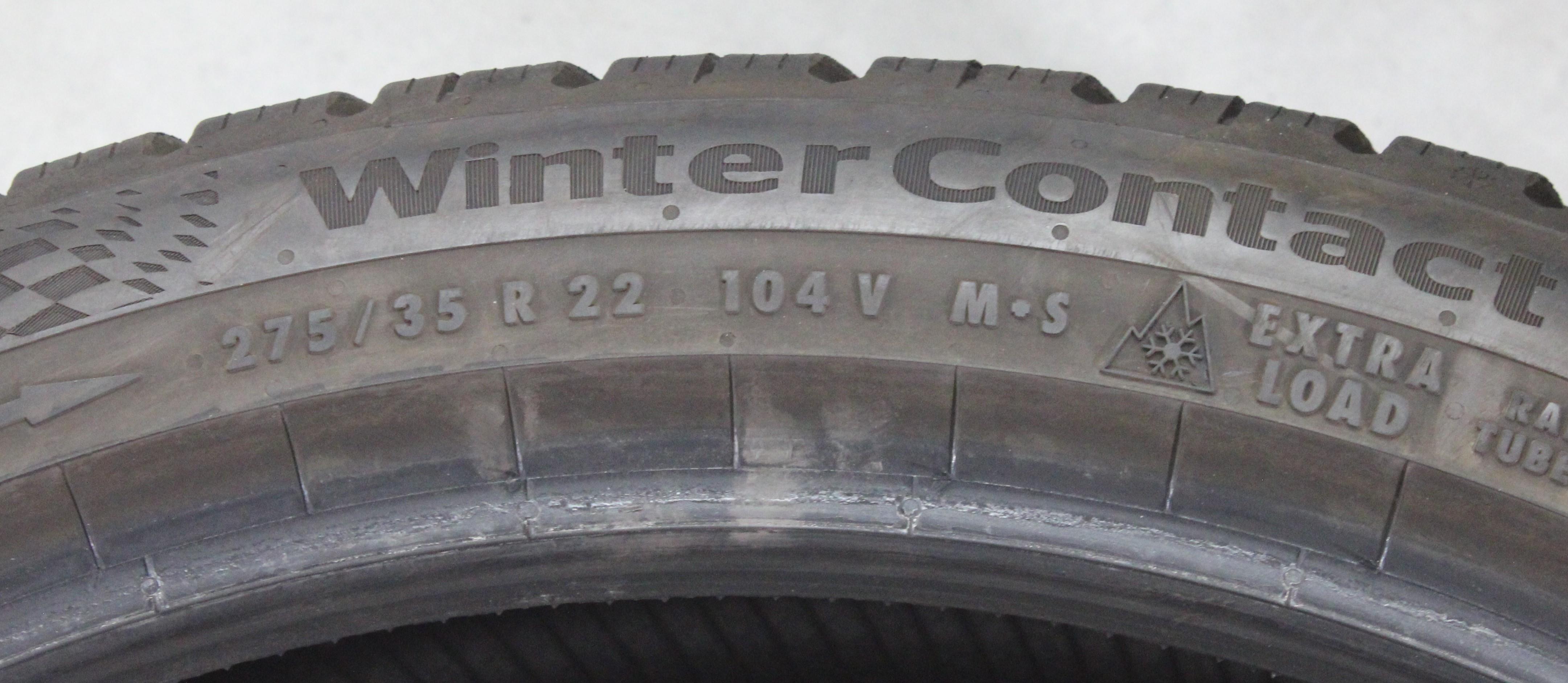 2 x 275/35R22 104V 2 x 315/30R22 107V Winterreifen Continental Winter Contact 8S 2025 XL