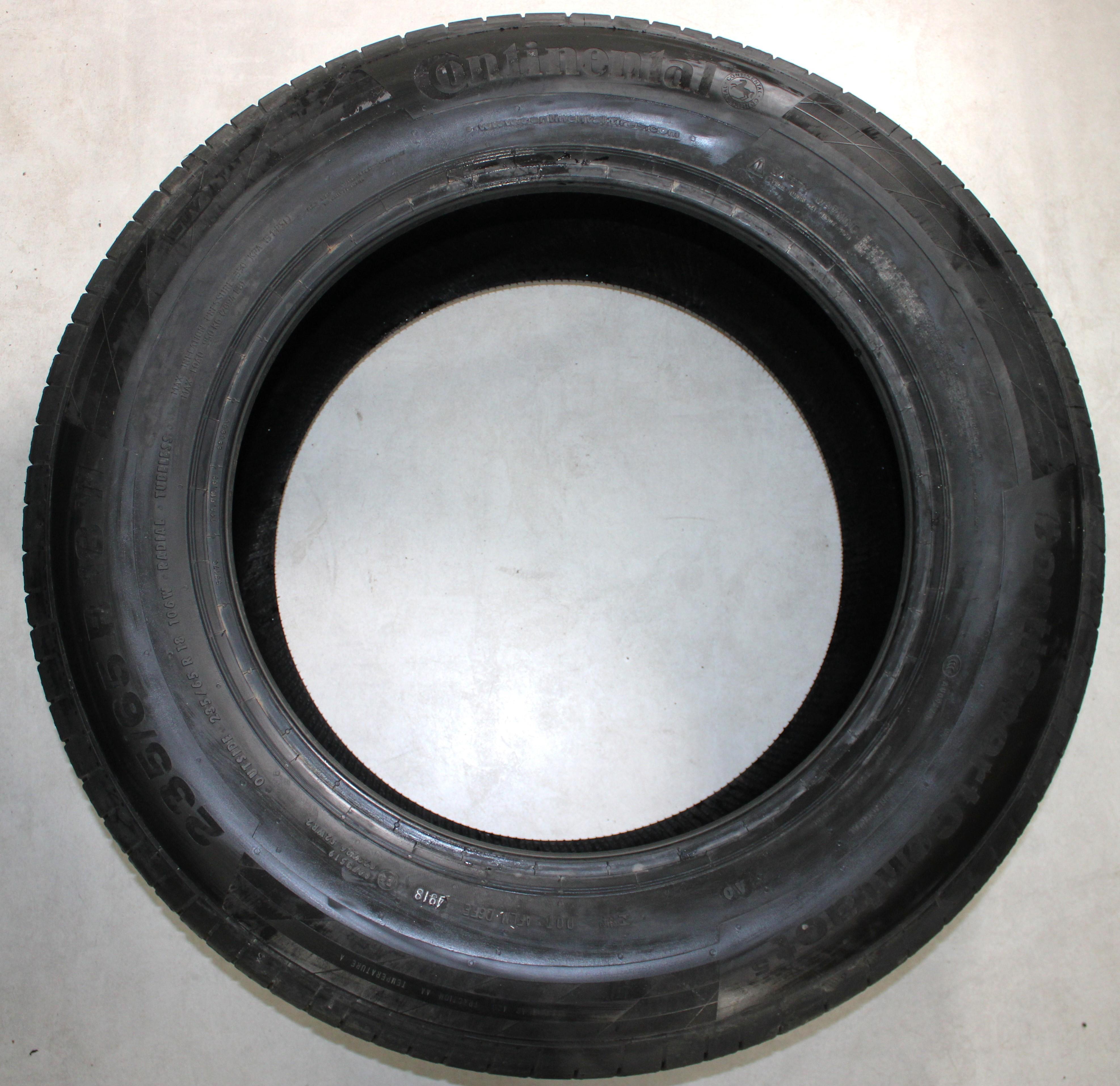 4 x 235/65R18 106W Sommerreifen Continental Sport Contact 5 AO Volles Profil 2018. NEU Freihaus